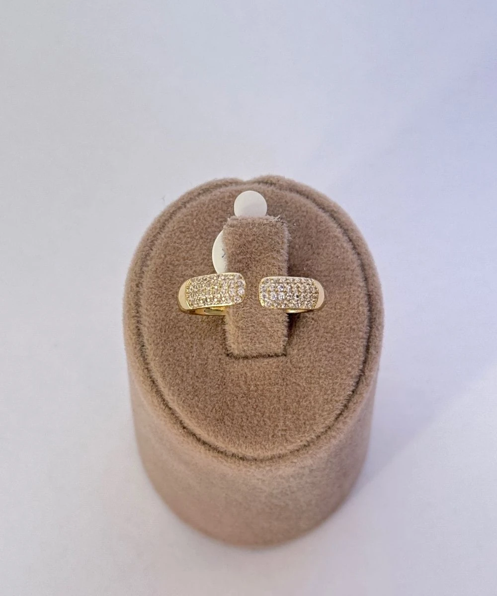 Xuping Ayrılmış Taşlı  Ayarlamalı Yüzük