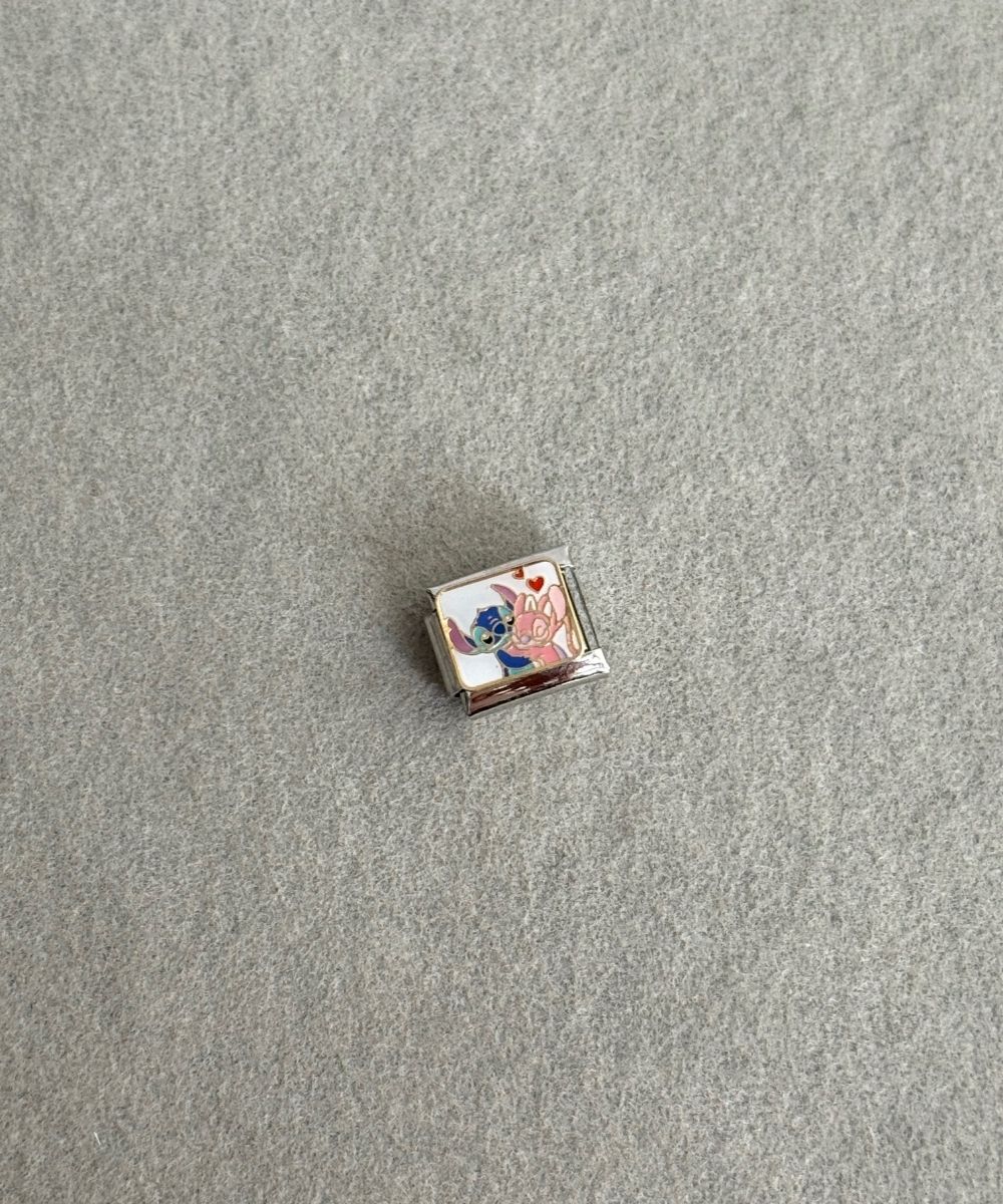 Çelik Stitch&Angel Nomi Charm