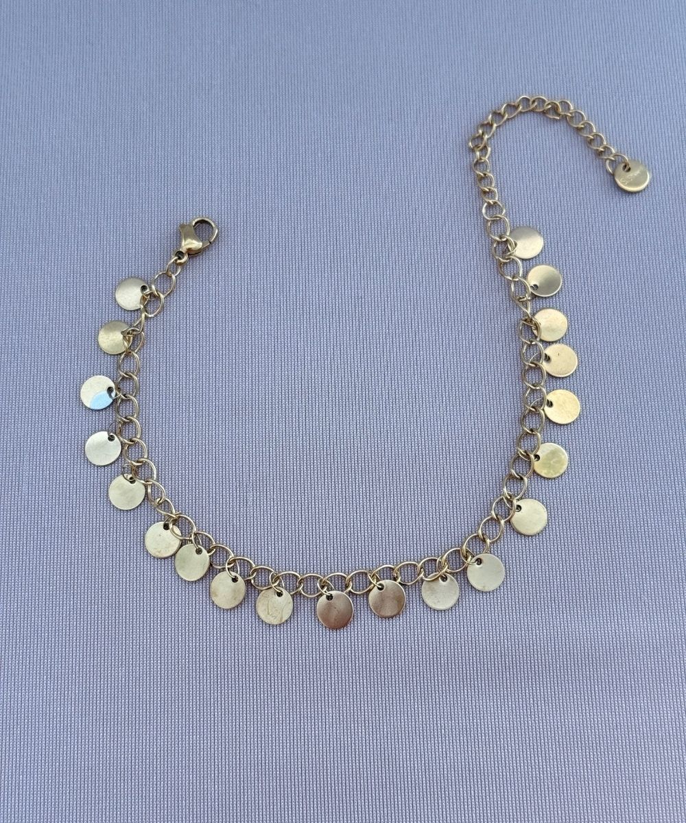 Çelik Çoklu Minimal Yuvarlak Şekilli Bileklik