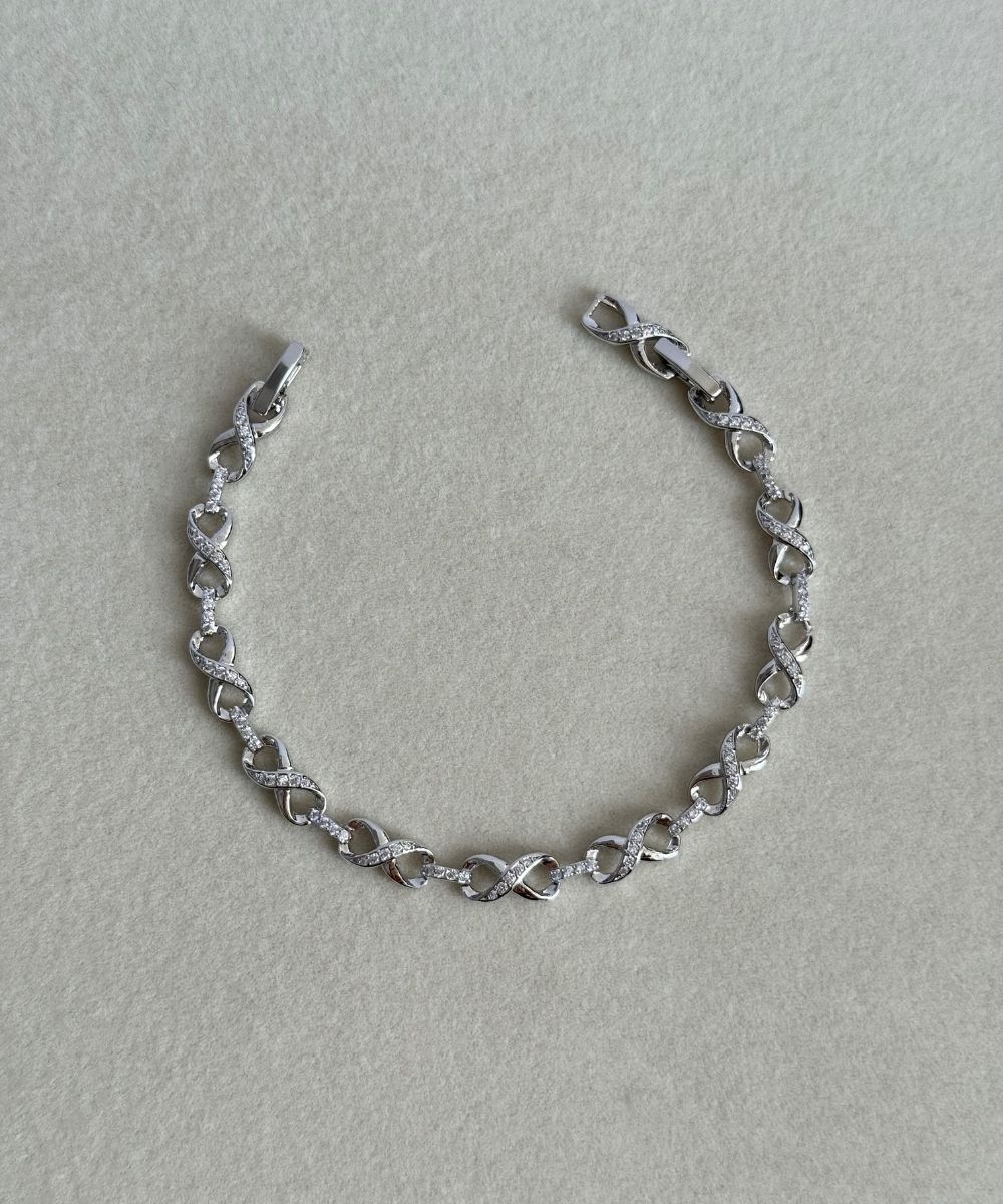Xuping Sonsuzluk Desenli Silver Bileklik