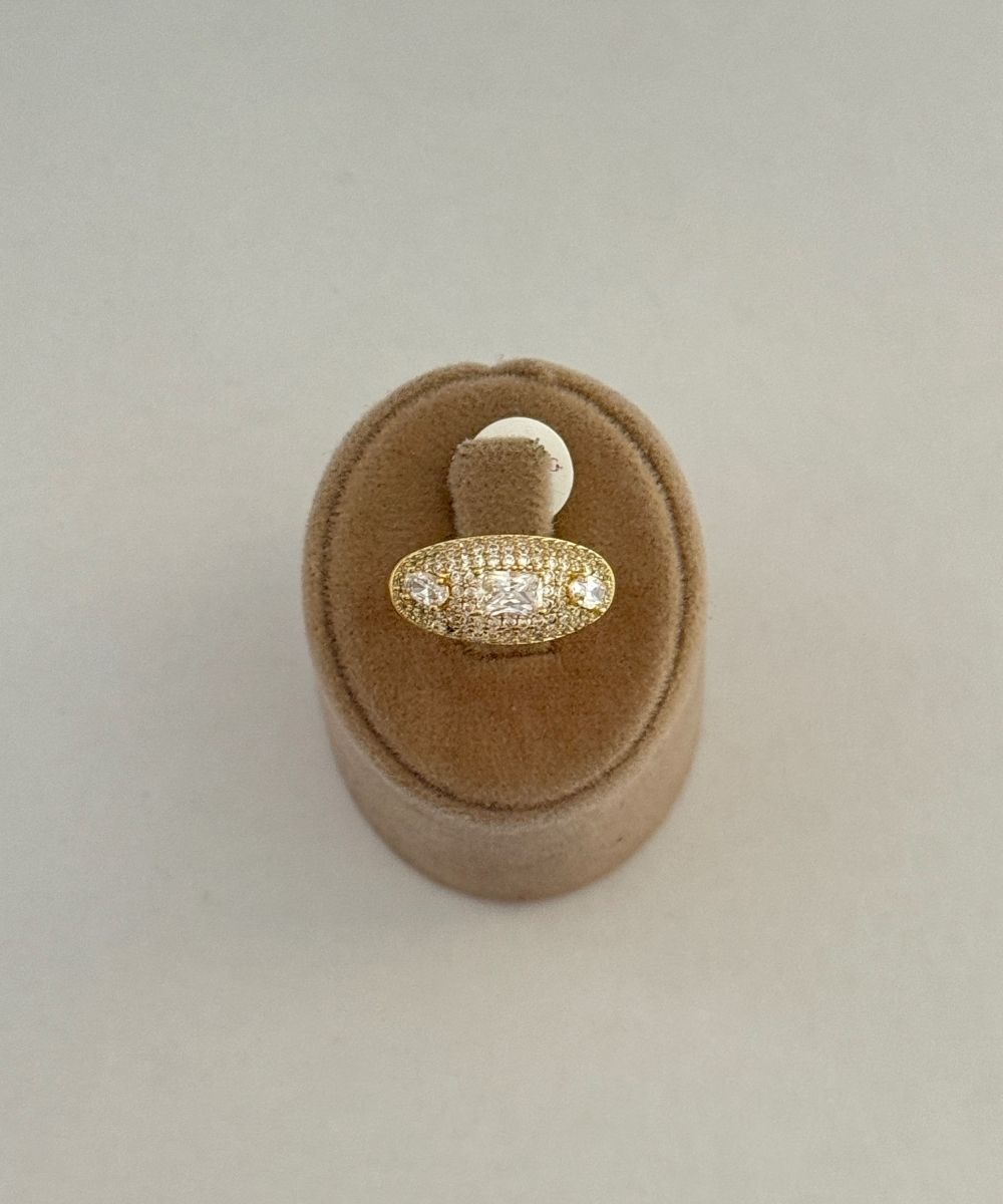 Xuping Oval Baget Taşlı Numaralı Yüzük