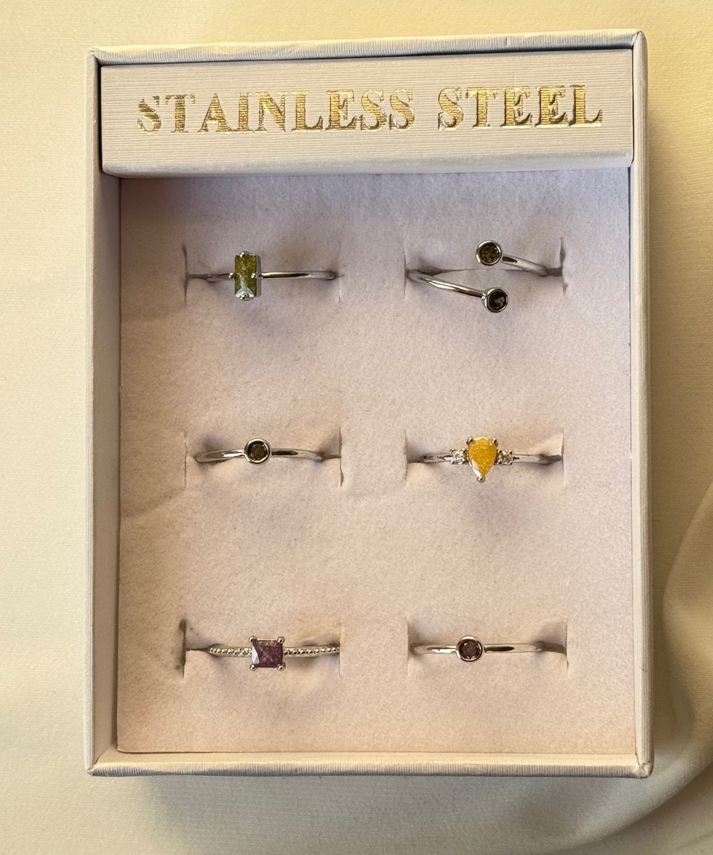 Pirinç 6'Lı  Ayarlamalı Yüzük