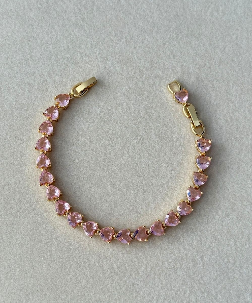 Ysx Kalp Pembe Bileklik