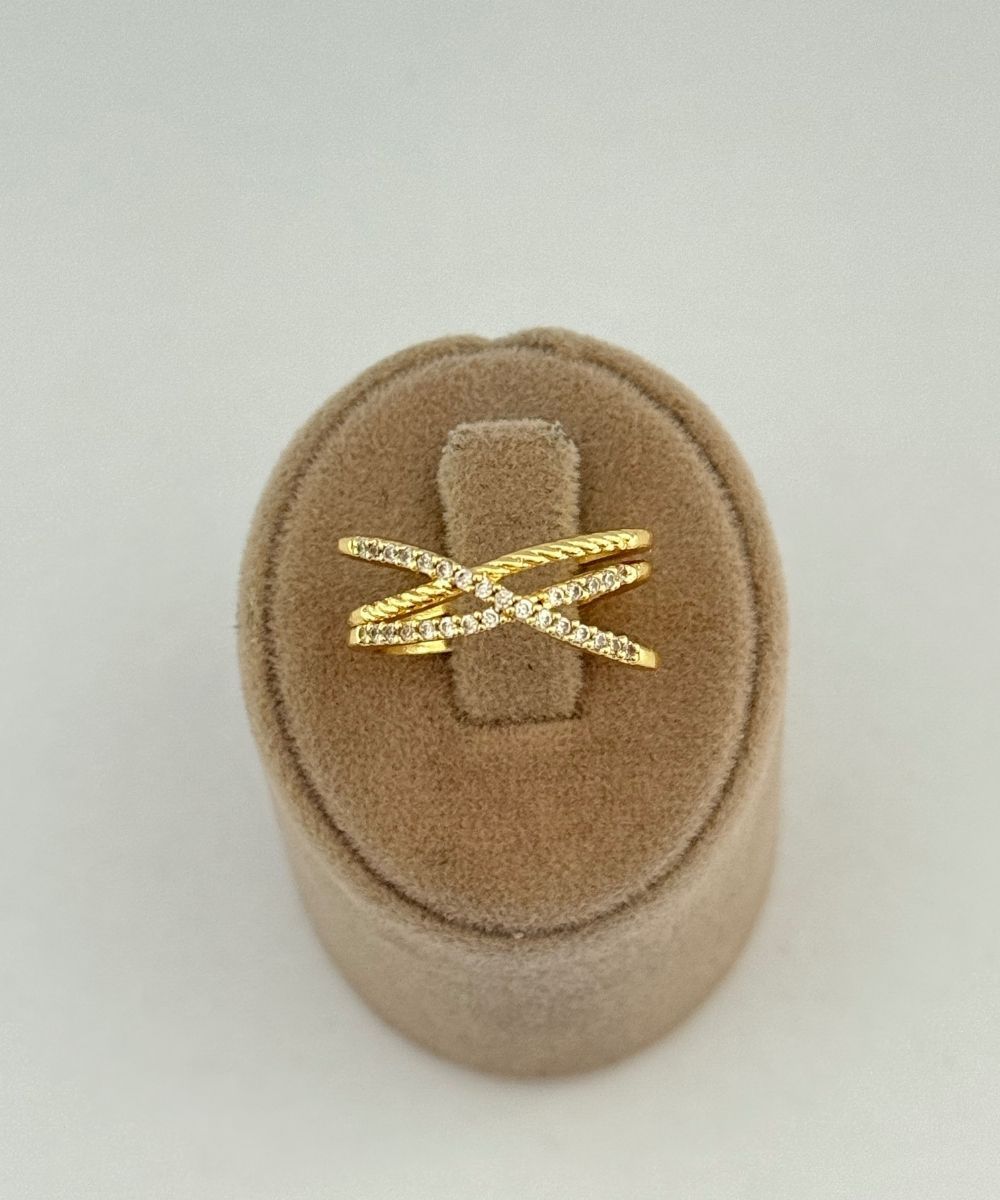 Vıp 3'Lü Şerit Ayarlamalı Yüzük