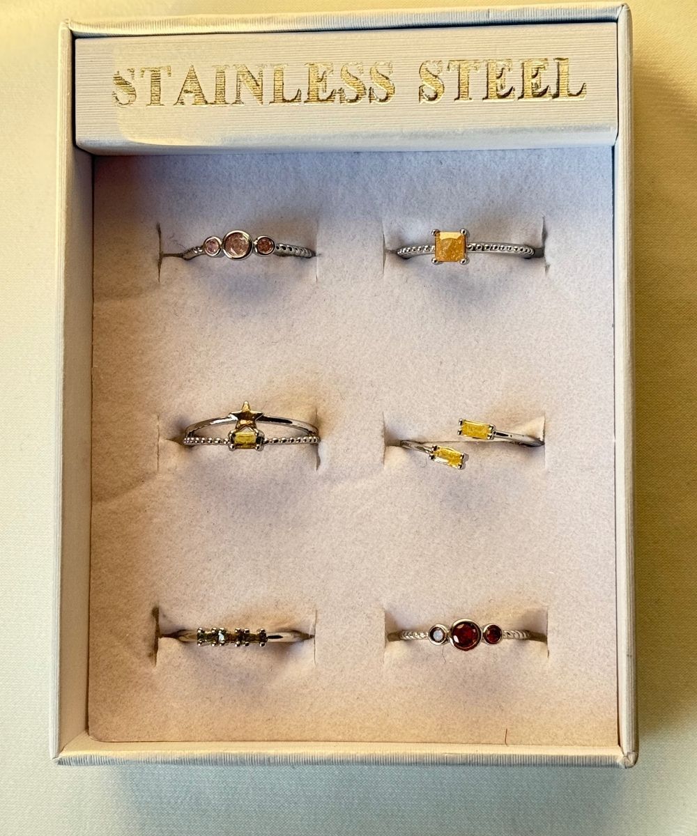 Pirinç 6'Lı  Ayarlamalı Yüzük