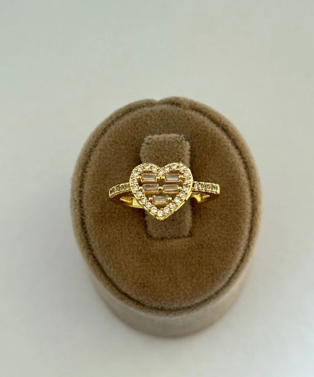 Vıp Kalp Ayarlamalı Yüzük