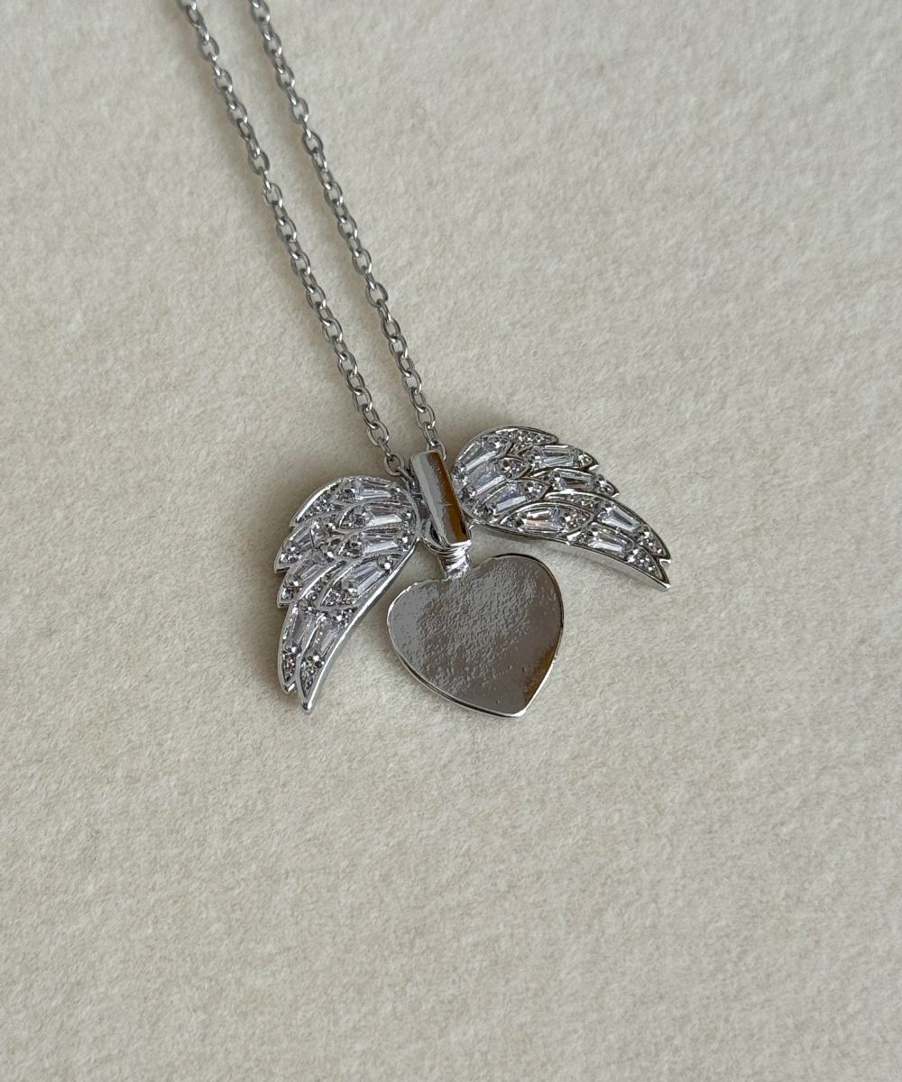 Çelik Kanat Plaka Kolye