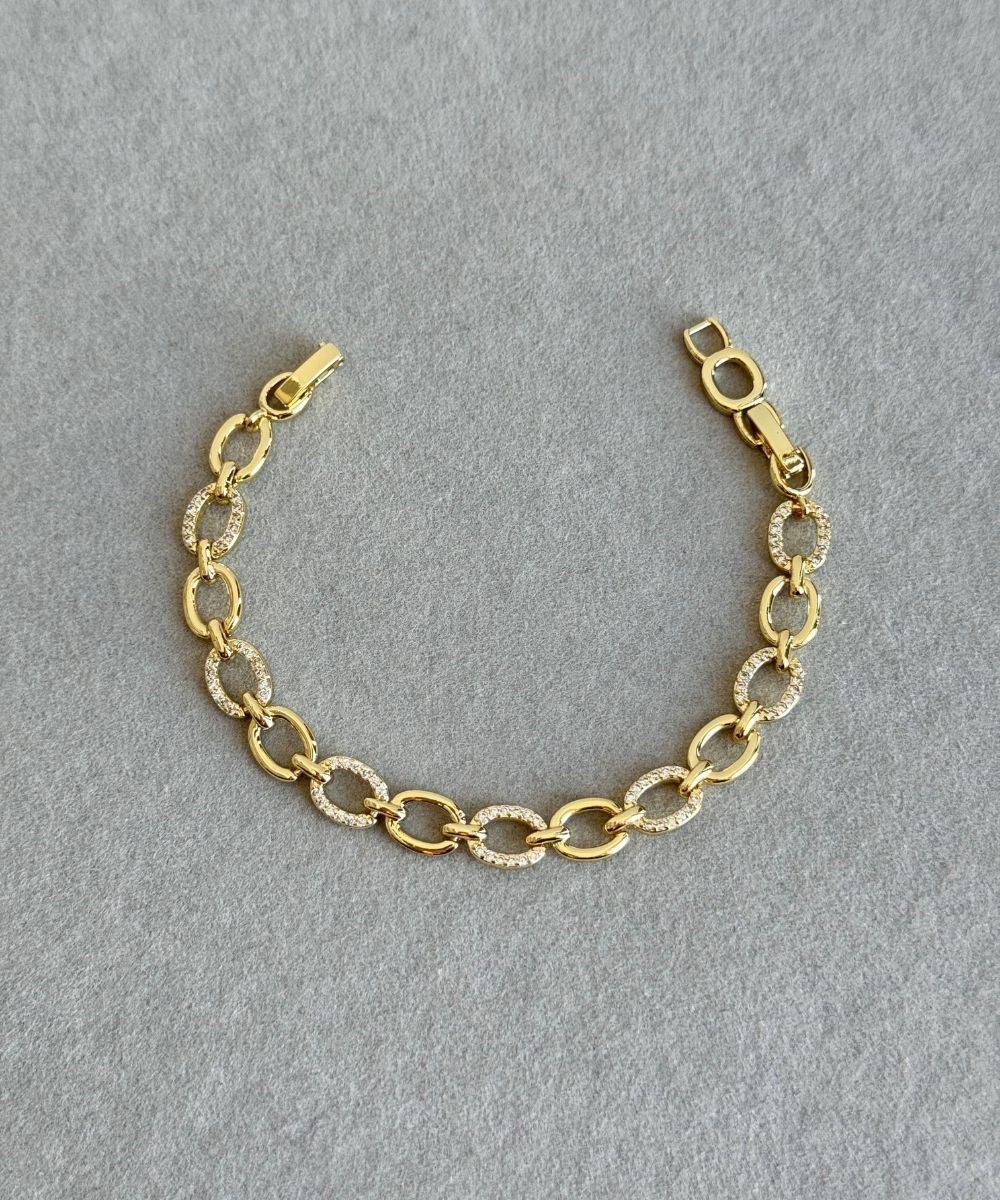 Cmjewelry Oval Taşlı Bileklik