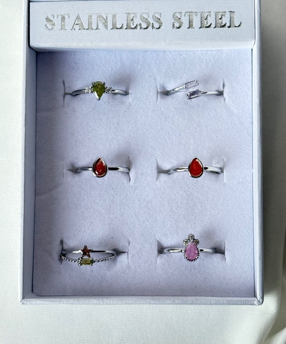 Pirinç 6'Lı  Ayarlamalı Yüzük