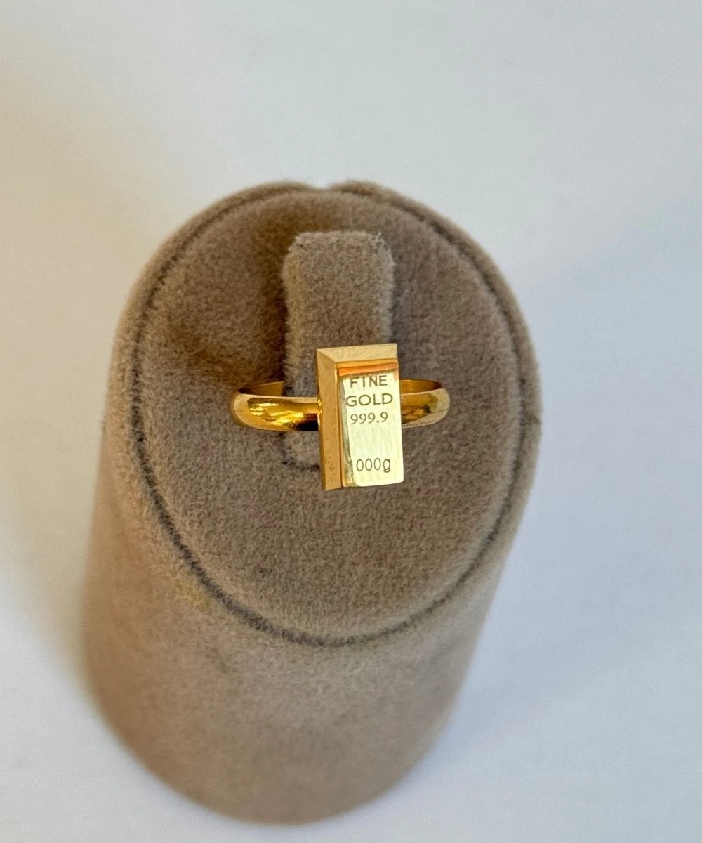 Çelik Külçe Ayarlanabilir Yüzük