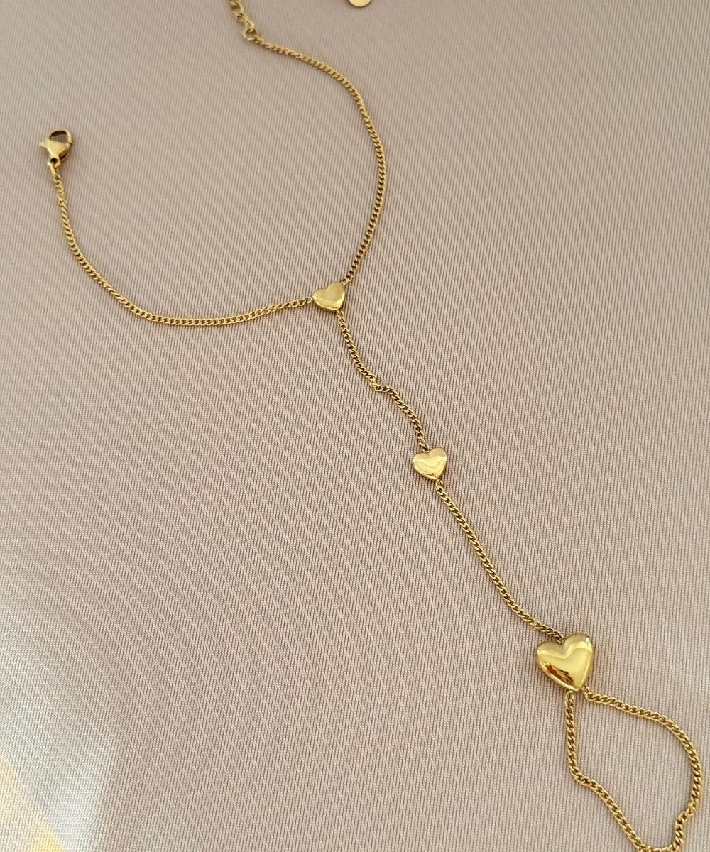 Çelik Sade Kalp Gold Şahmeran