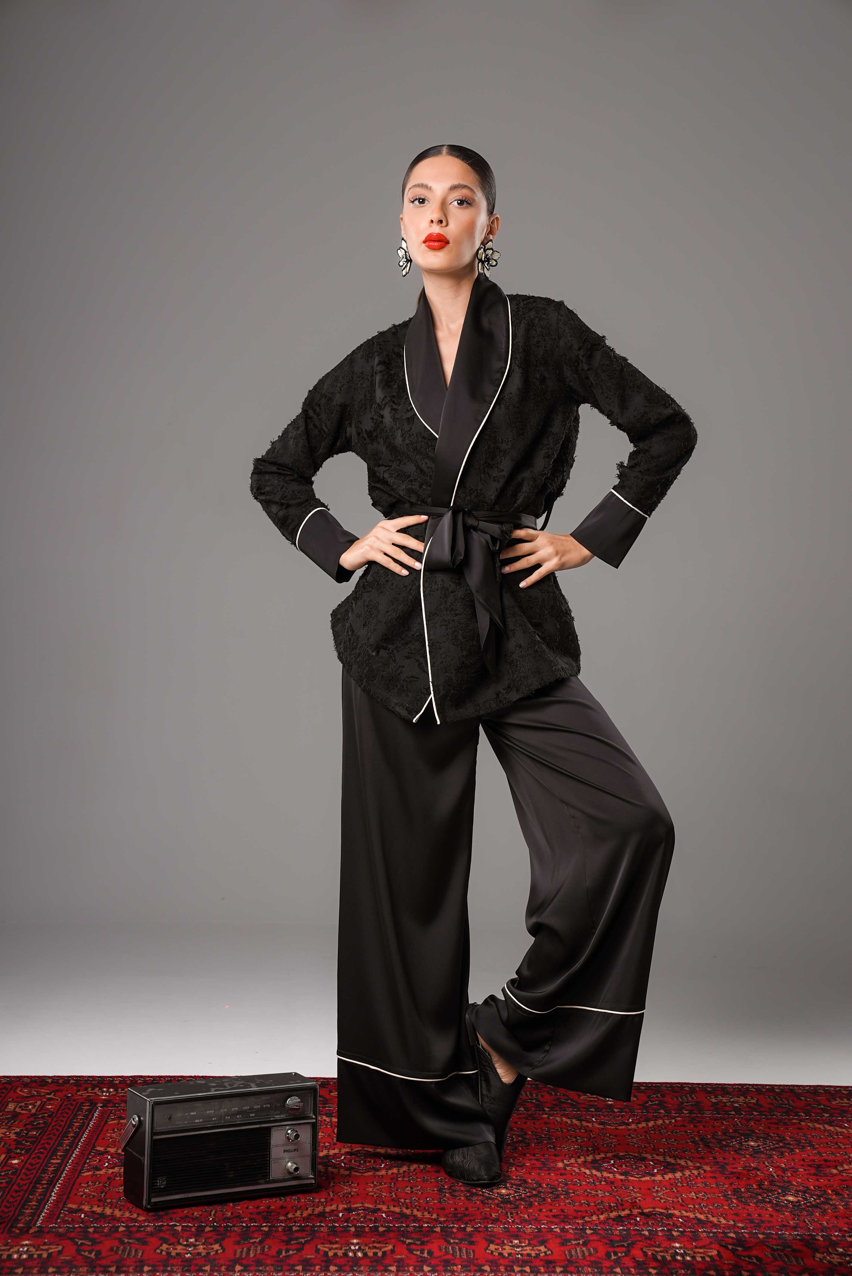 L'Amour Blanc Alt Üst Takım - siyah