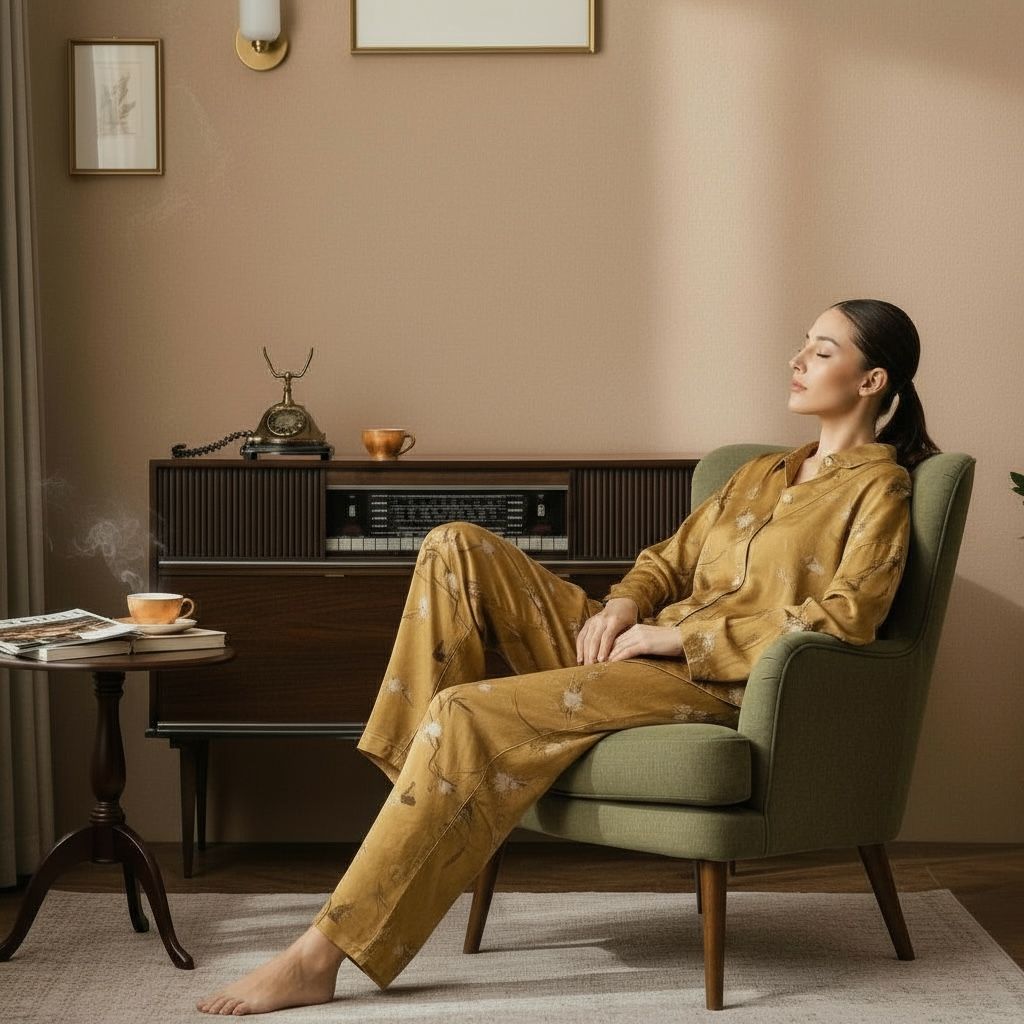 Amandine Alt Üst Takım - Mustard