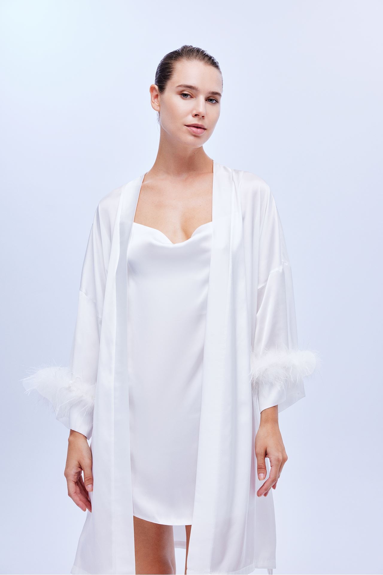 Eloise Gecelik Set Ekru 1633