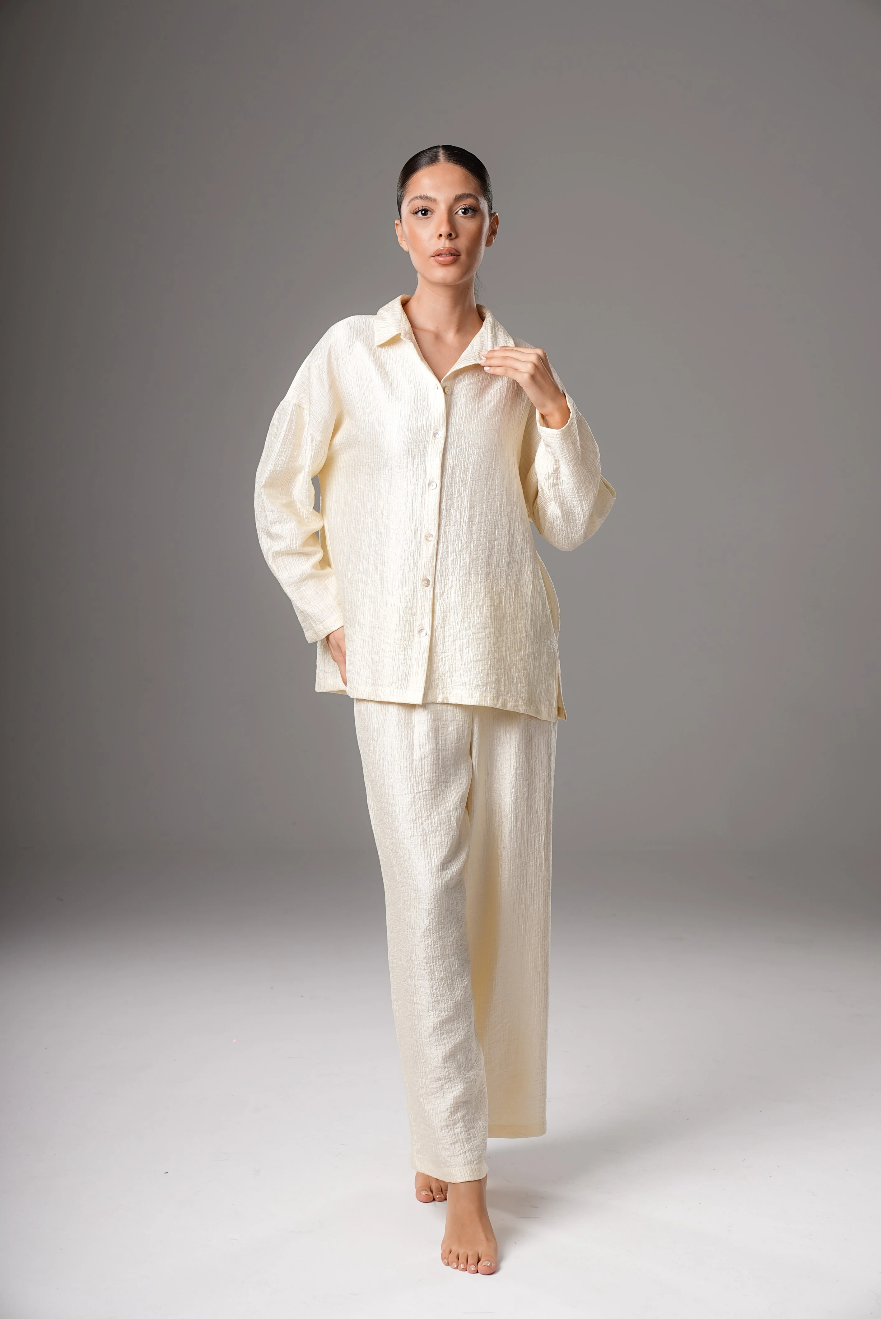 Lyone Alt Üst Takım - Krem