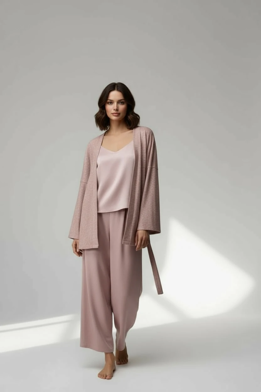 Petite Alt Üst Sabahlık Takım - Powder