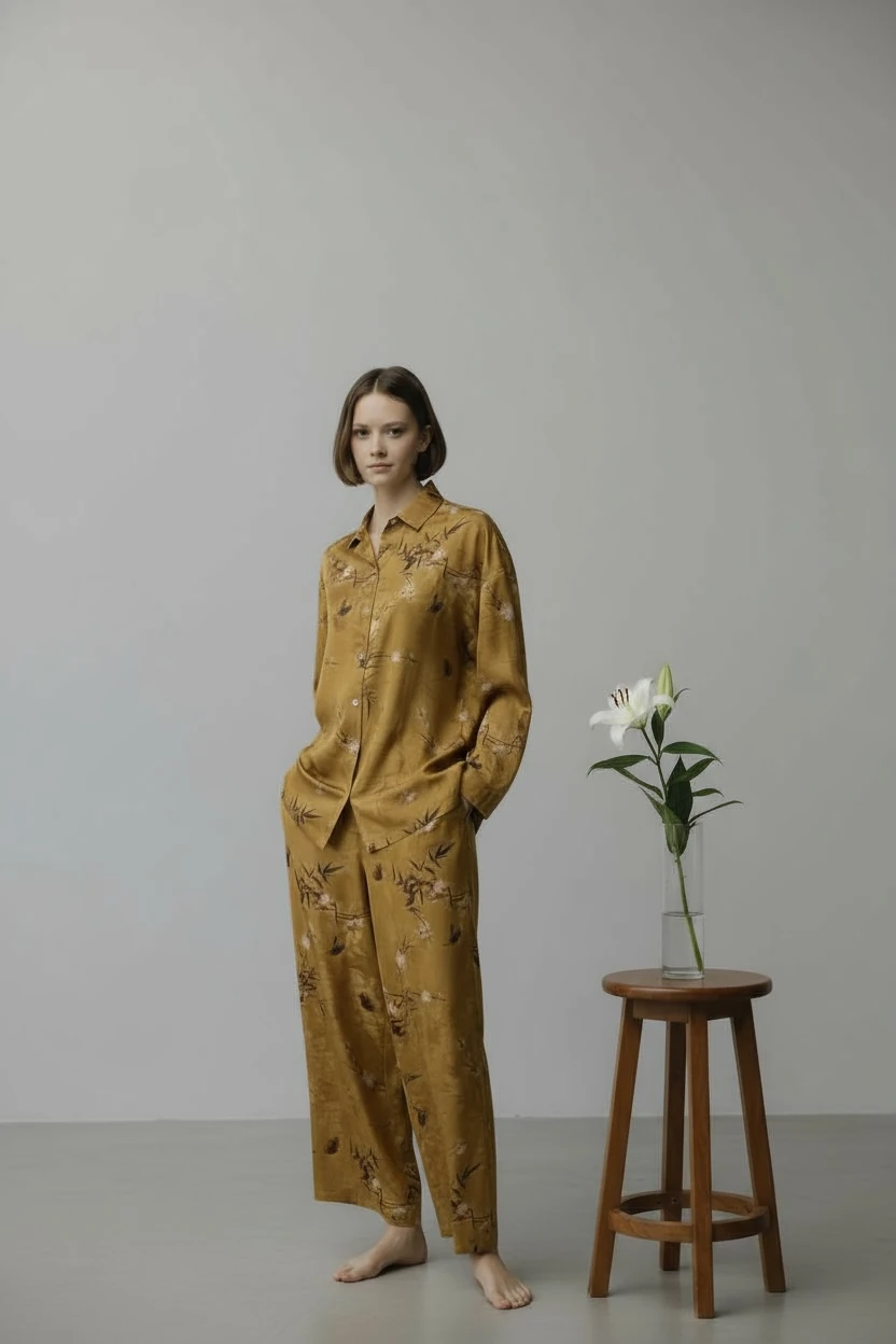 Amandine Alt Üst Takım - Mustard