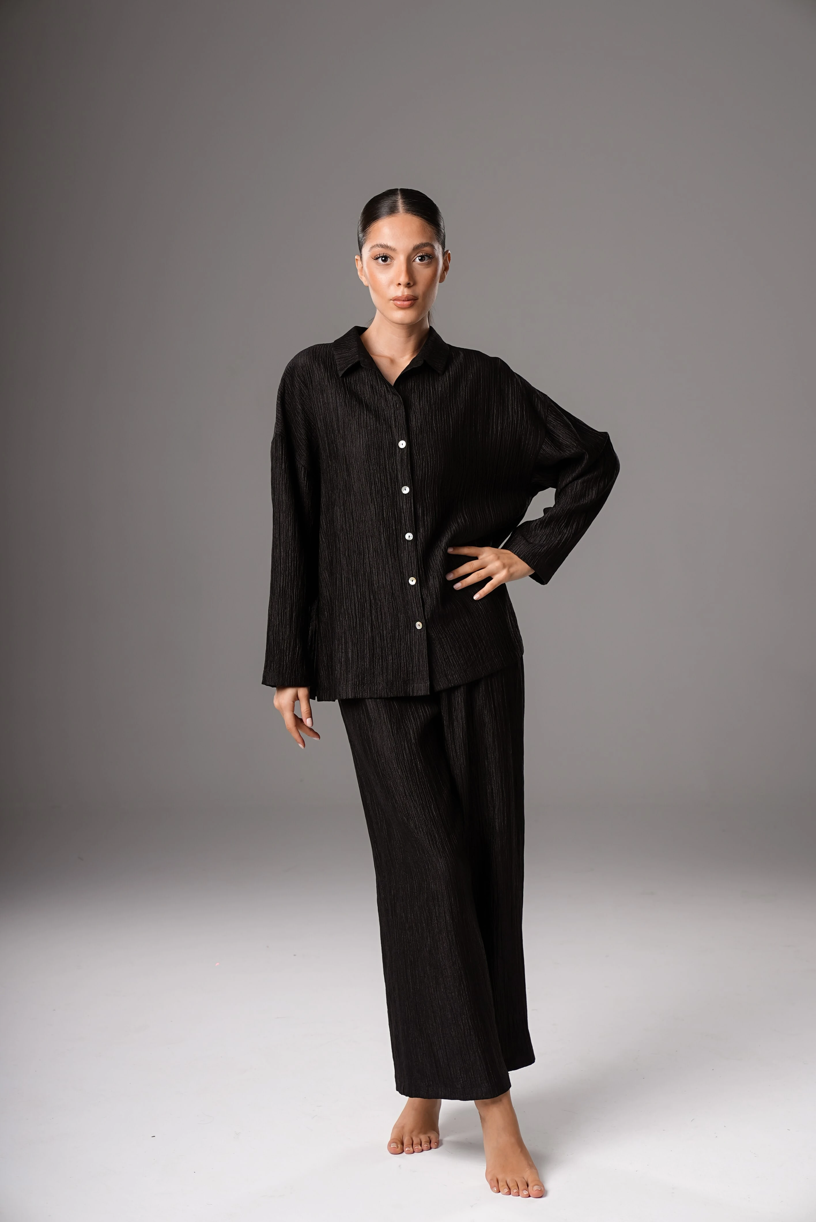 Lyone Alt Üst Takım - siyah