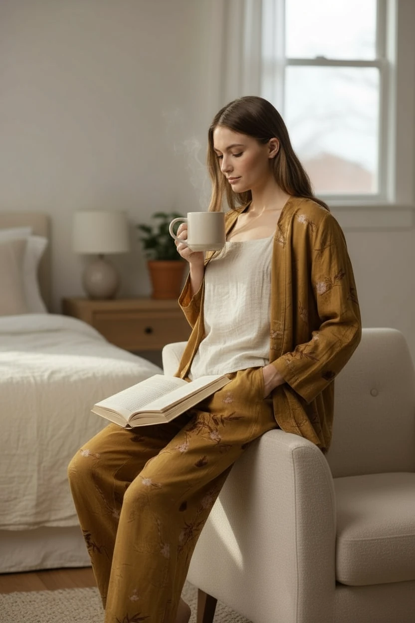  Loraine Alt Üst Sabahlık Takım