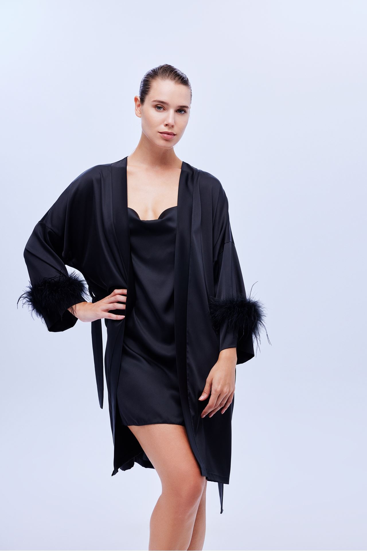 Eloise Gecelik Set Sİyah1633