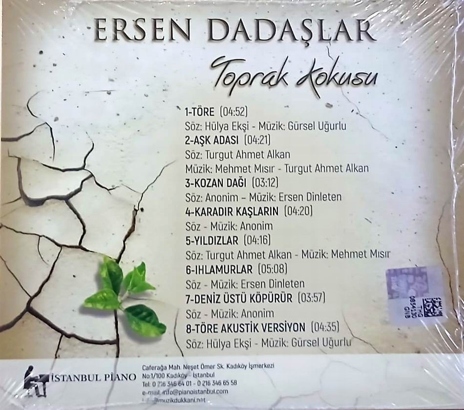 Ersen Dadaşlar Toprak Kokusu CD 2017