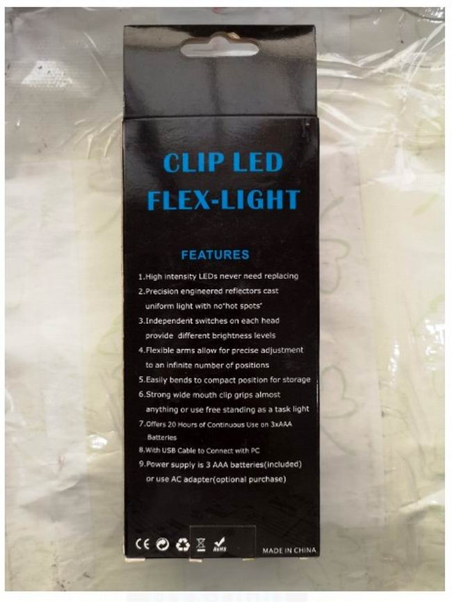 Mandallı Nota Işığı FL-12 clip led flex light
