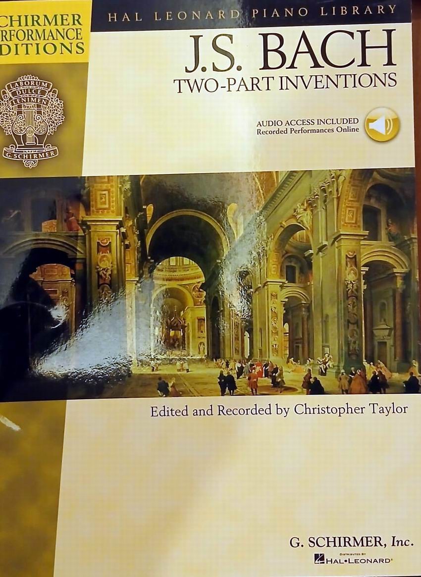 J.S.BACH TWO- PART INVENTIONS CD INCLUDED