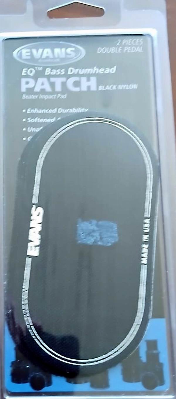 EVANS EQPB2 PEDAL BAS DAVUL DERİ KORUYUCU SİYAH (2 ADET)