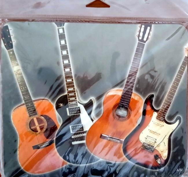 Mouse Pad Gitar Desenli