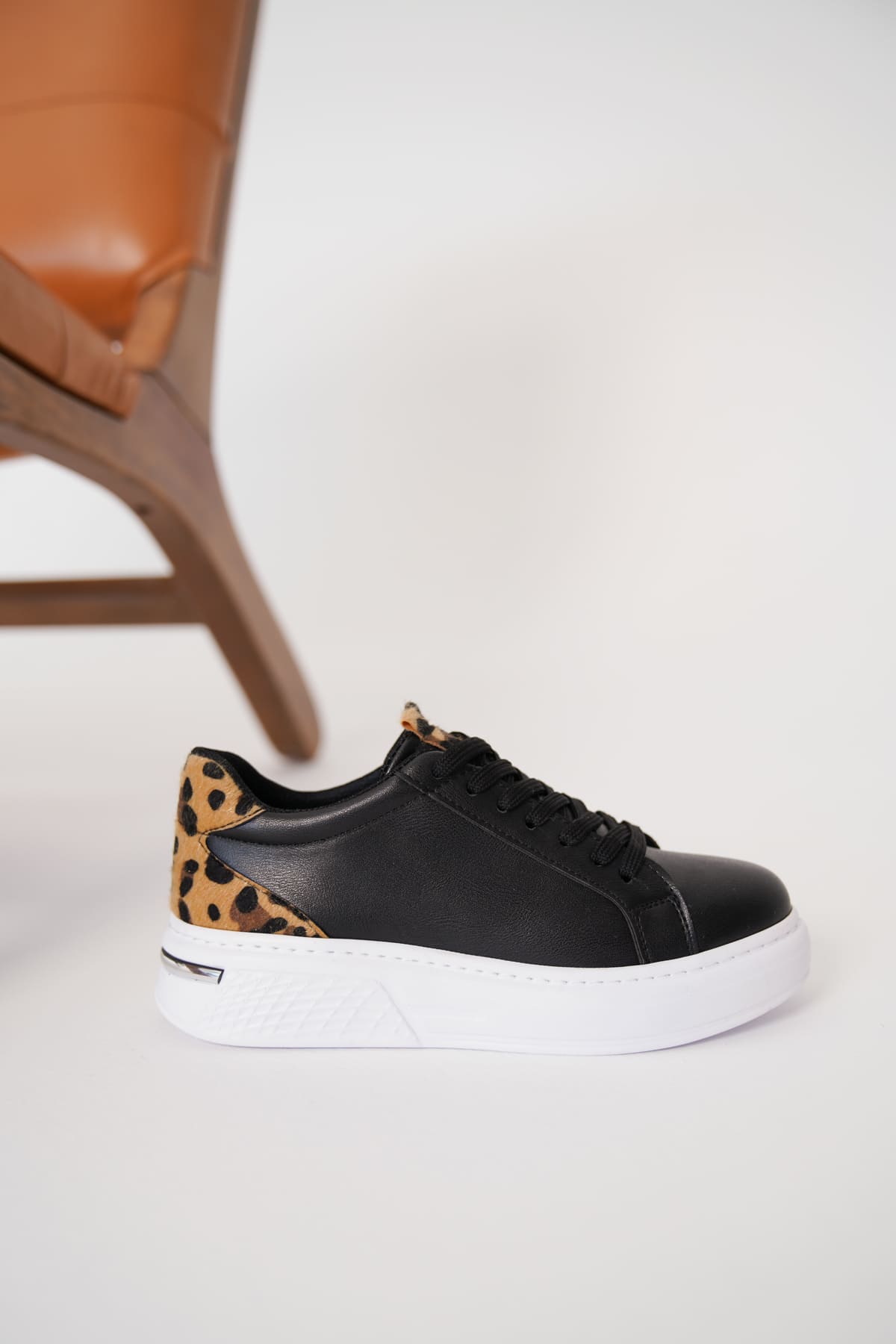 Kadın Spor Ayakkabı Leopar Desenli