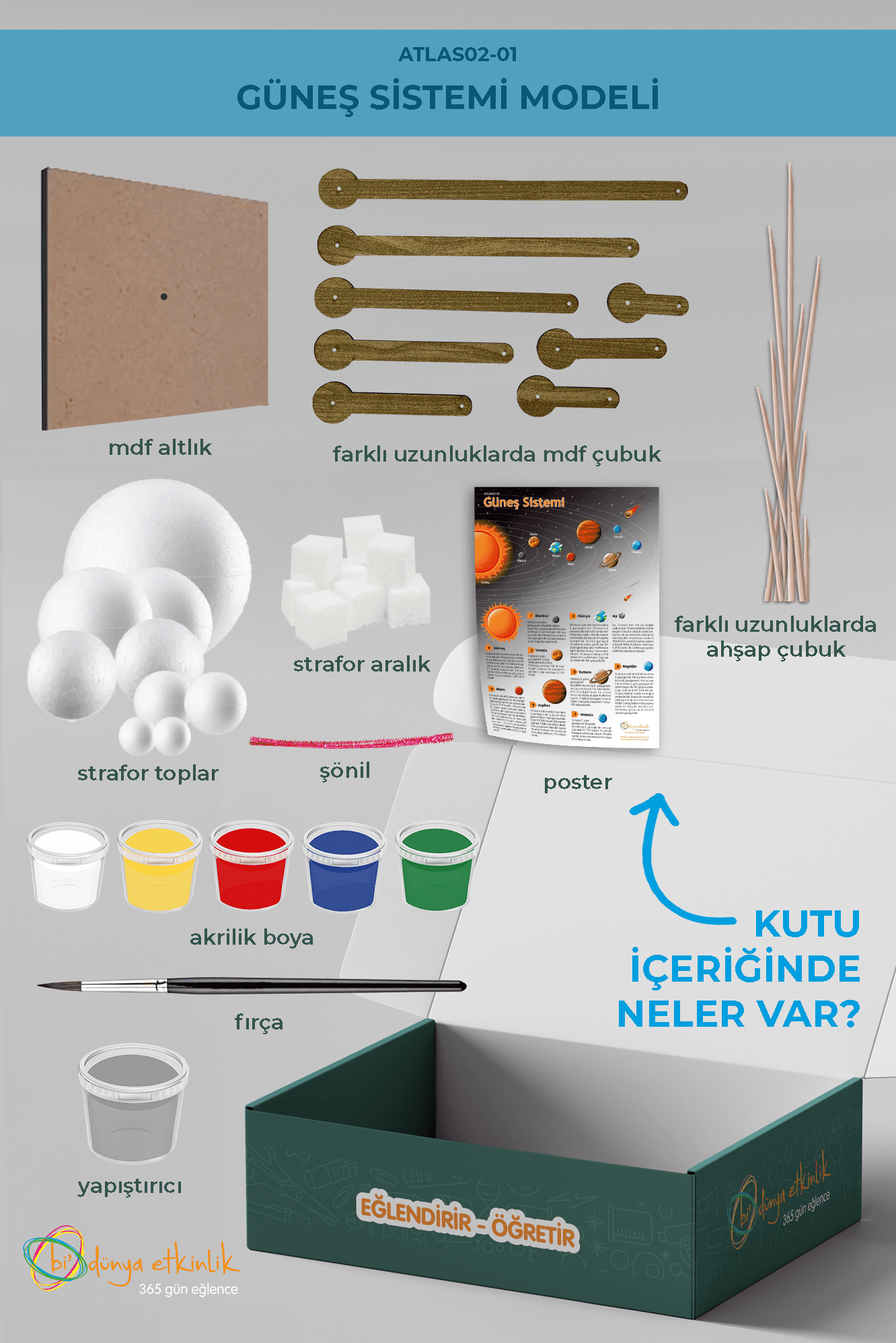  Güneş Sistemi Modeli Deney Seti | 02-01