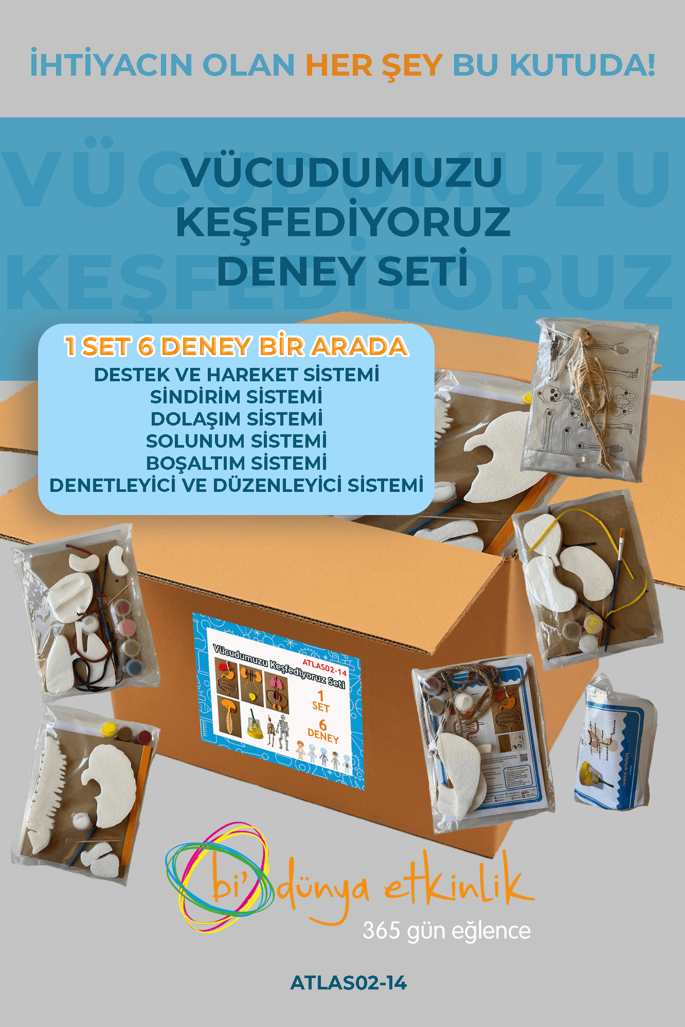Vücudumuzu Keşfedelim Deney Seti | 02-14