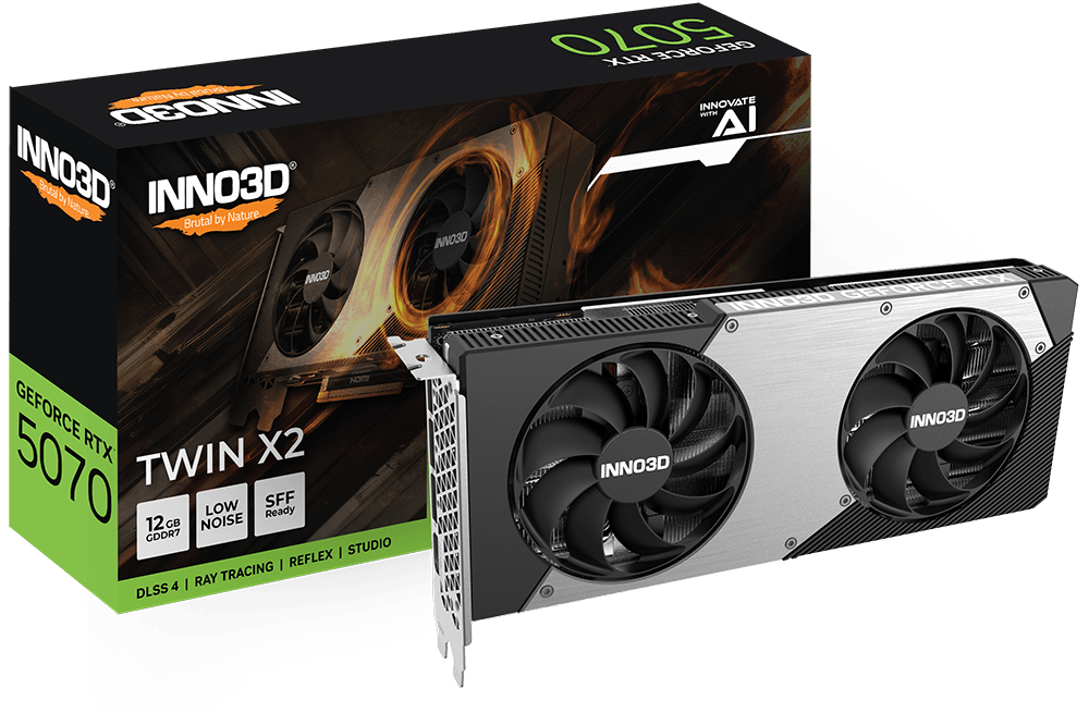 Inno3D GeForce RTX 5070 Twin x2 12GB GDDR7 192 Bit DLSS 4 Ekran Kartı