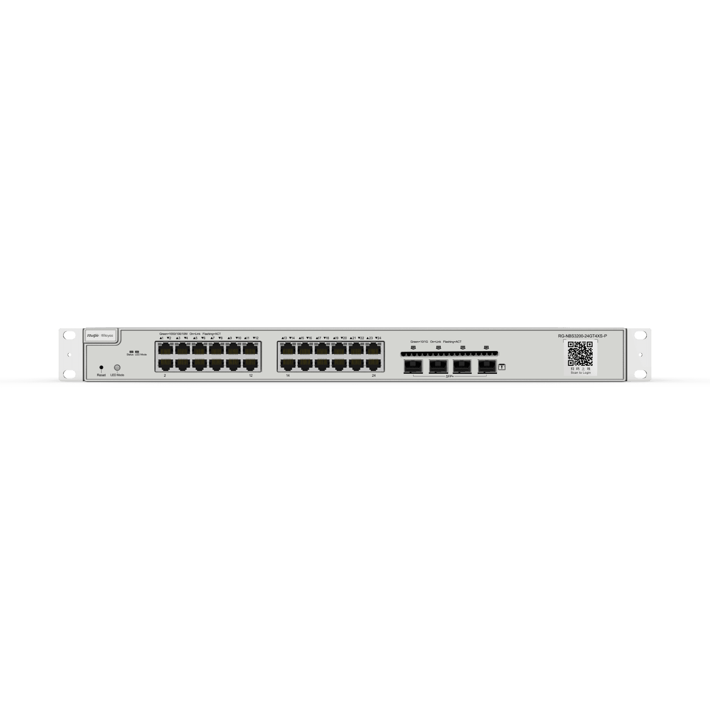 Ruijie RG-NBS3200-24GT4XS-P – 24 Port Gigabit PoE Switch + 4 SFP+ Uplink – Türkiye Distribütör Garantili