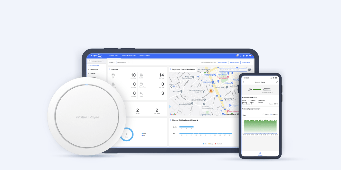 Ruijie RG-RAP2266 – Wi-Fi 6 AX3000 Tavan Tipi Access Point (Türkiye Distribütör Garantili)