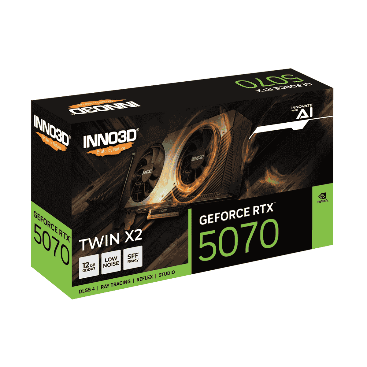 Inno3D GeForce RTX 5070 Twin x2 12GB GDDR7 192 Bit DLSS 4 Ekran Kartı