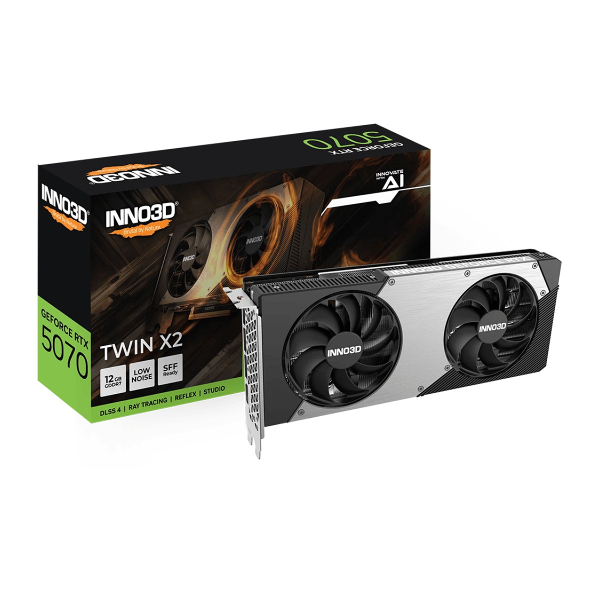 Inno3D GeForce RTX 5070 Twin x2 12GB GDDR7 192 Bit DLSS 4 Ekran Kartı