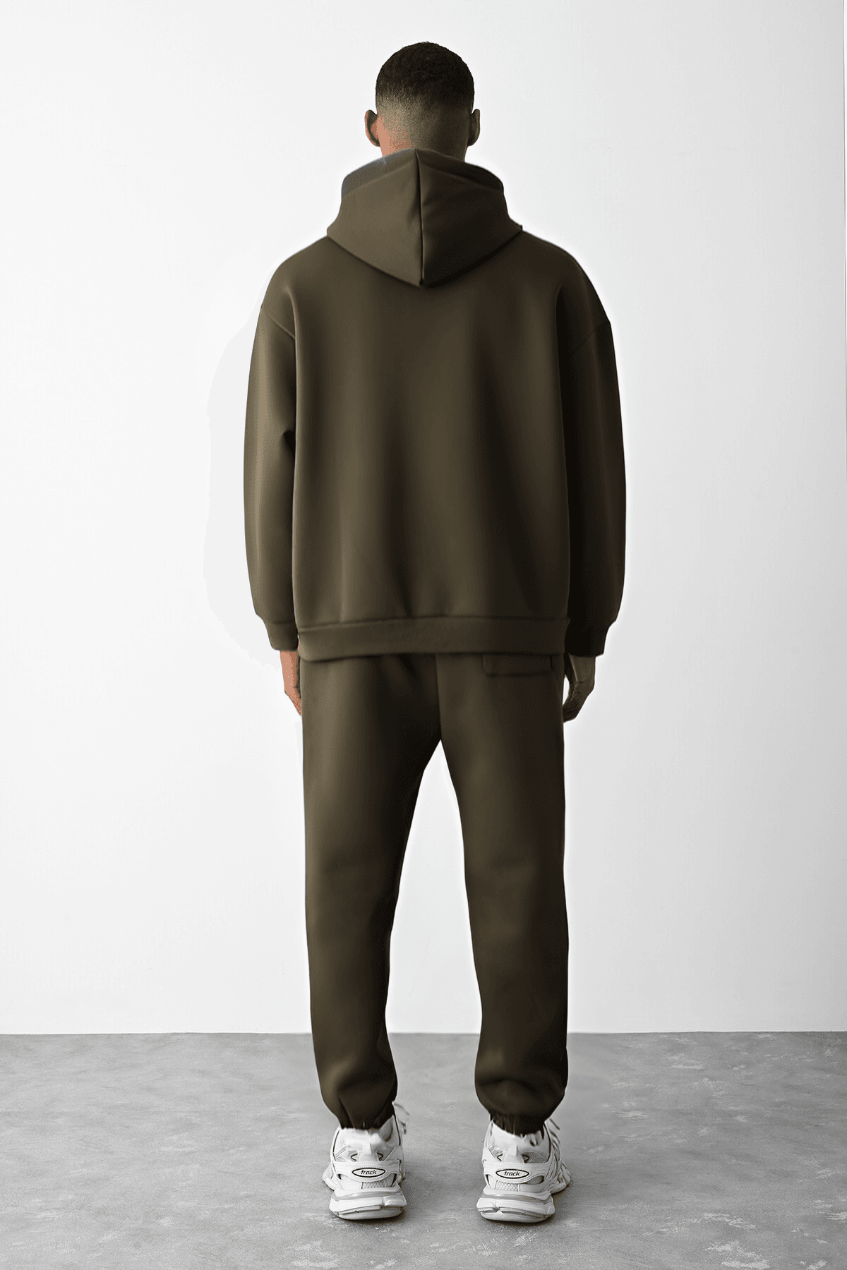 Haki Oversize Hoodie Takım