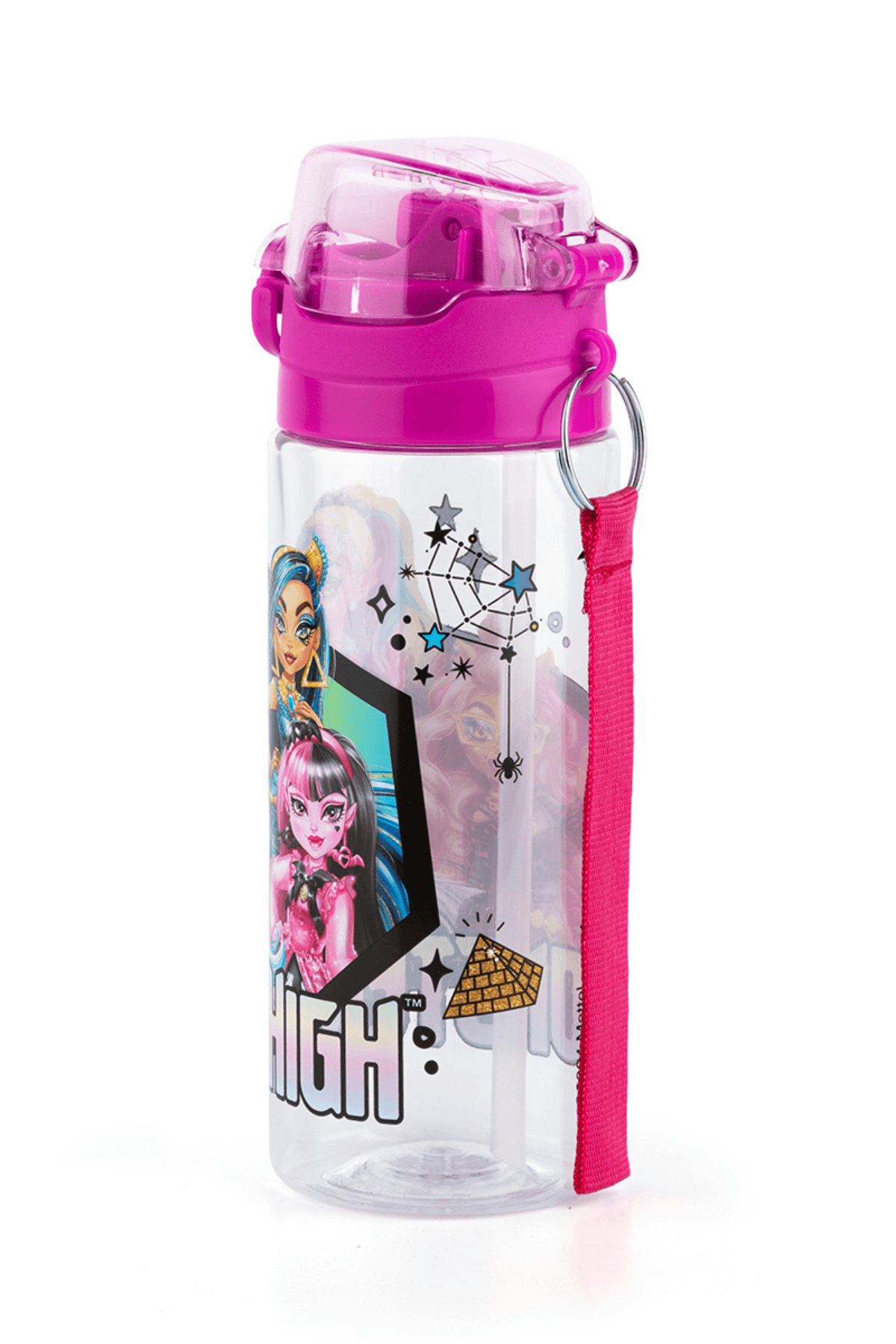 Lisanslı Monster High Pipetli 500 ml Çocuk Okul Matarası