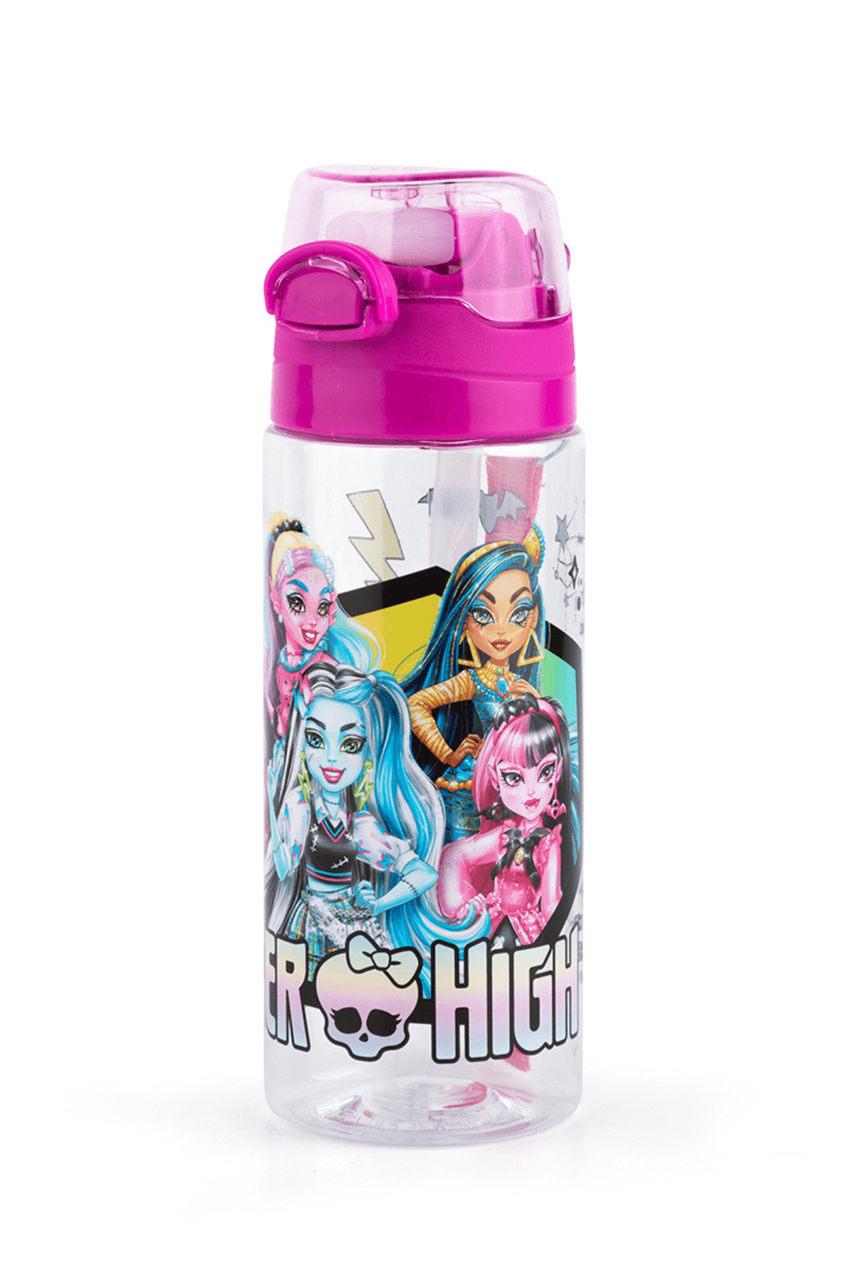 Lisanslı Monster High Pipetli 500 ml Çocuk Okul Matarası