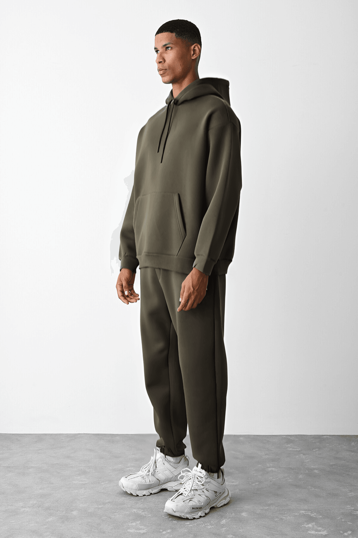 Haki Oversize Hoodie Takım image