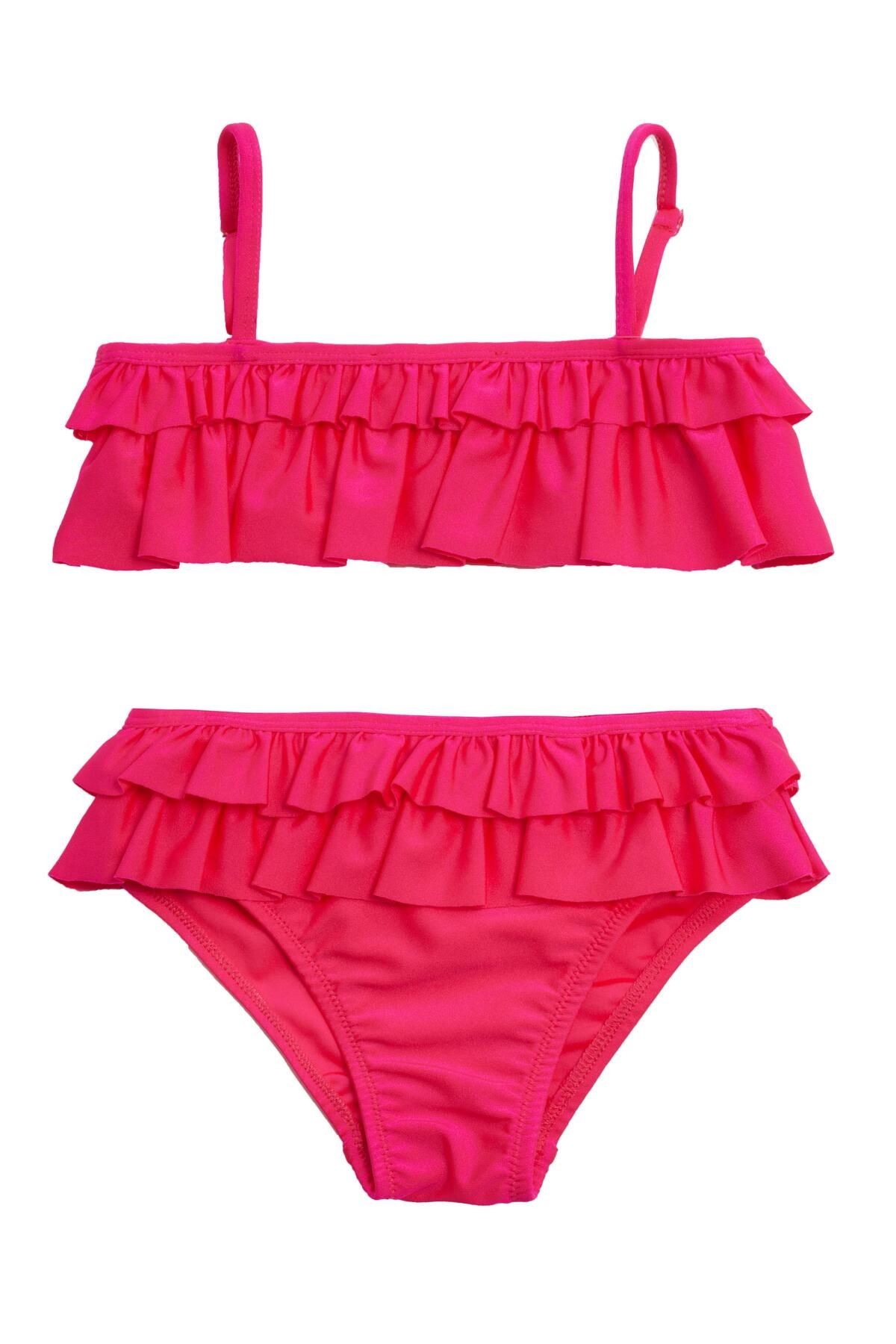 Latvıas Fırfırlı Kız Çocuk Bikini 5201