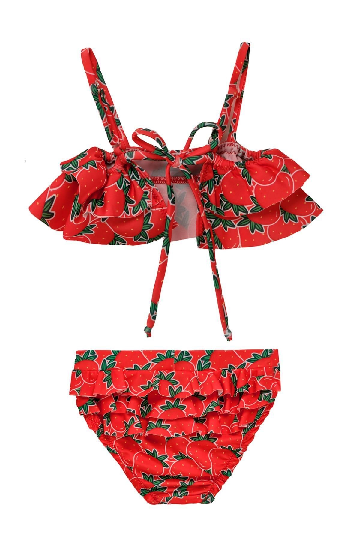 Lowa Kız Bebek Fırfır Detay Bikini 5103