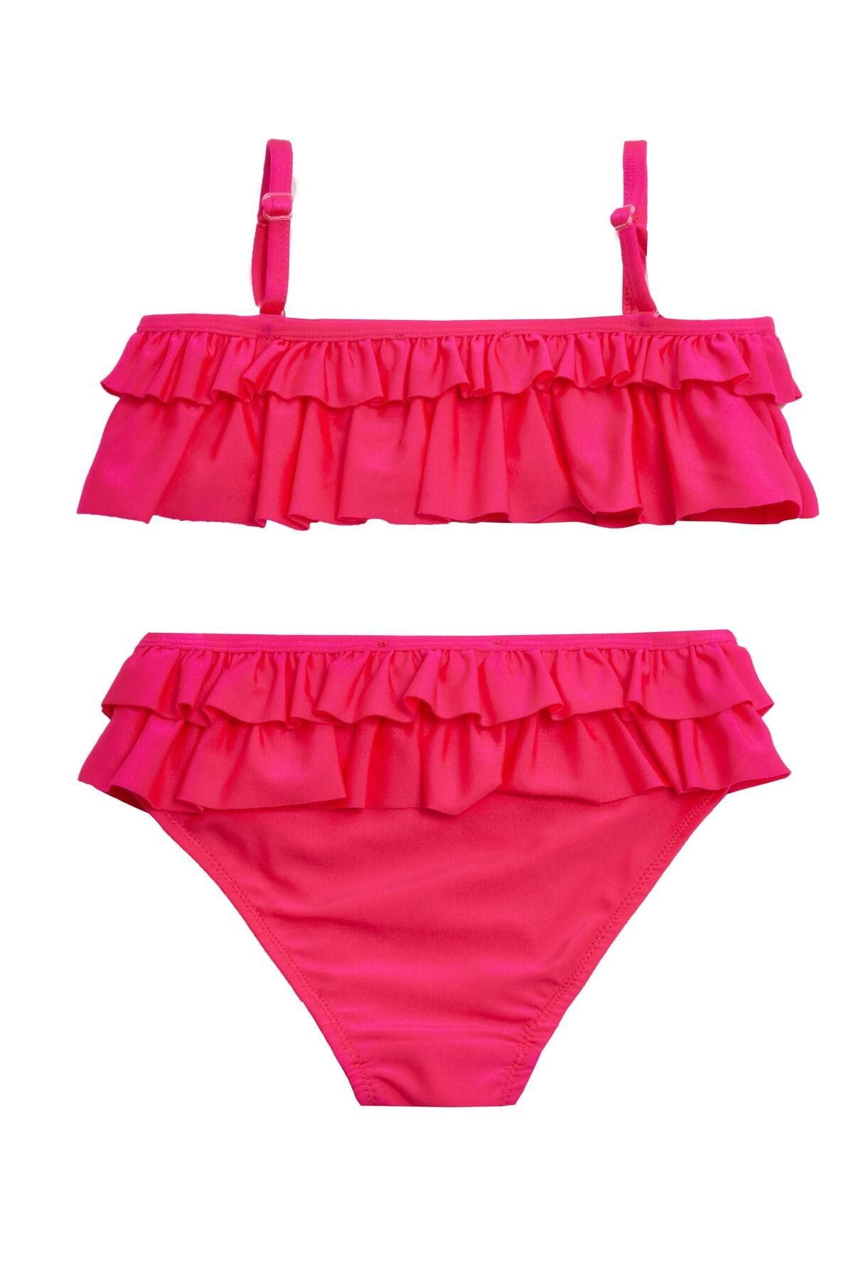 Latvıas Fırfırlı Kız Çocuk Bikini 5201