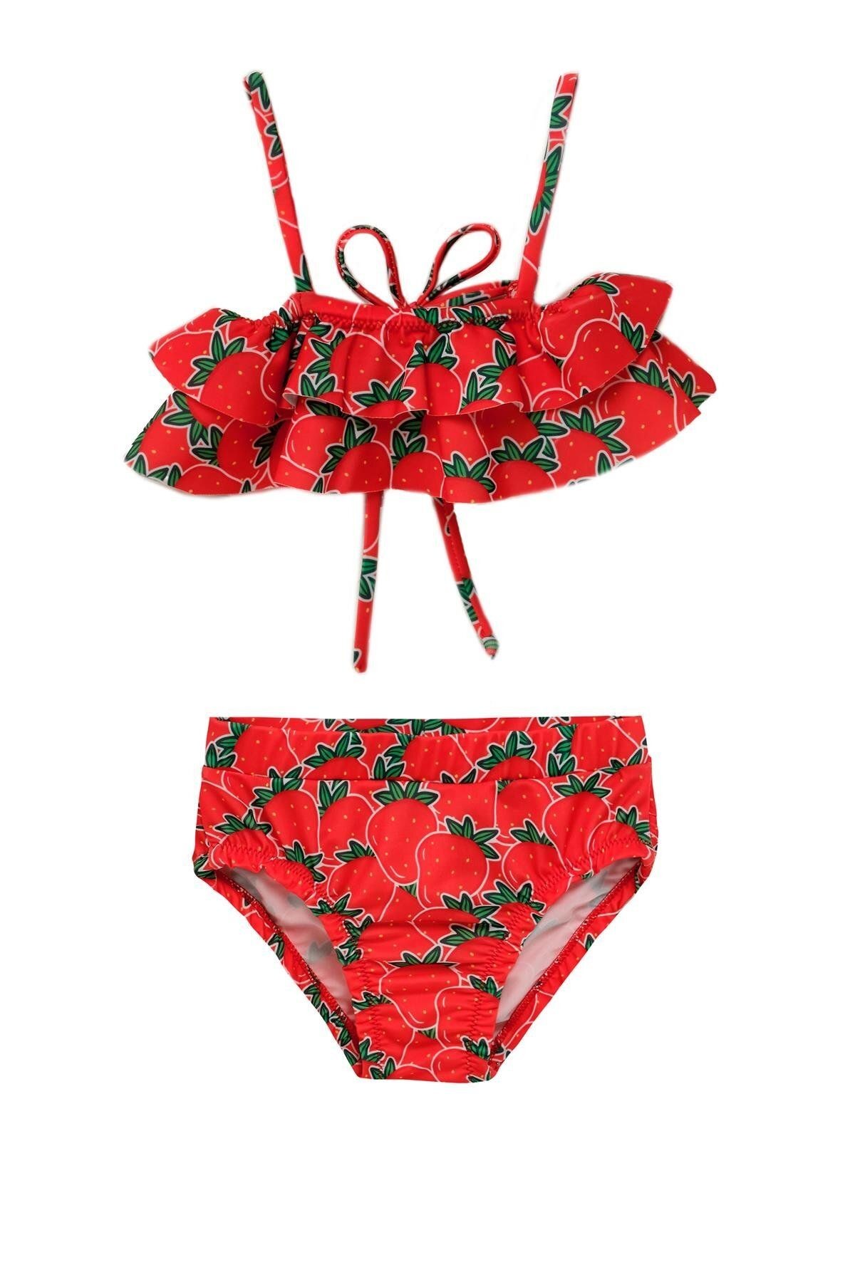 Lowa Kız Bebek Fırfır Detay Bikini 5103
