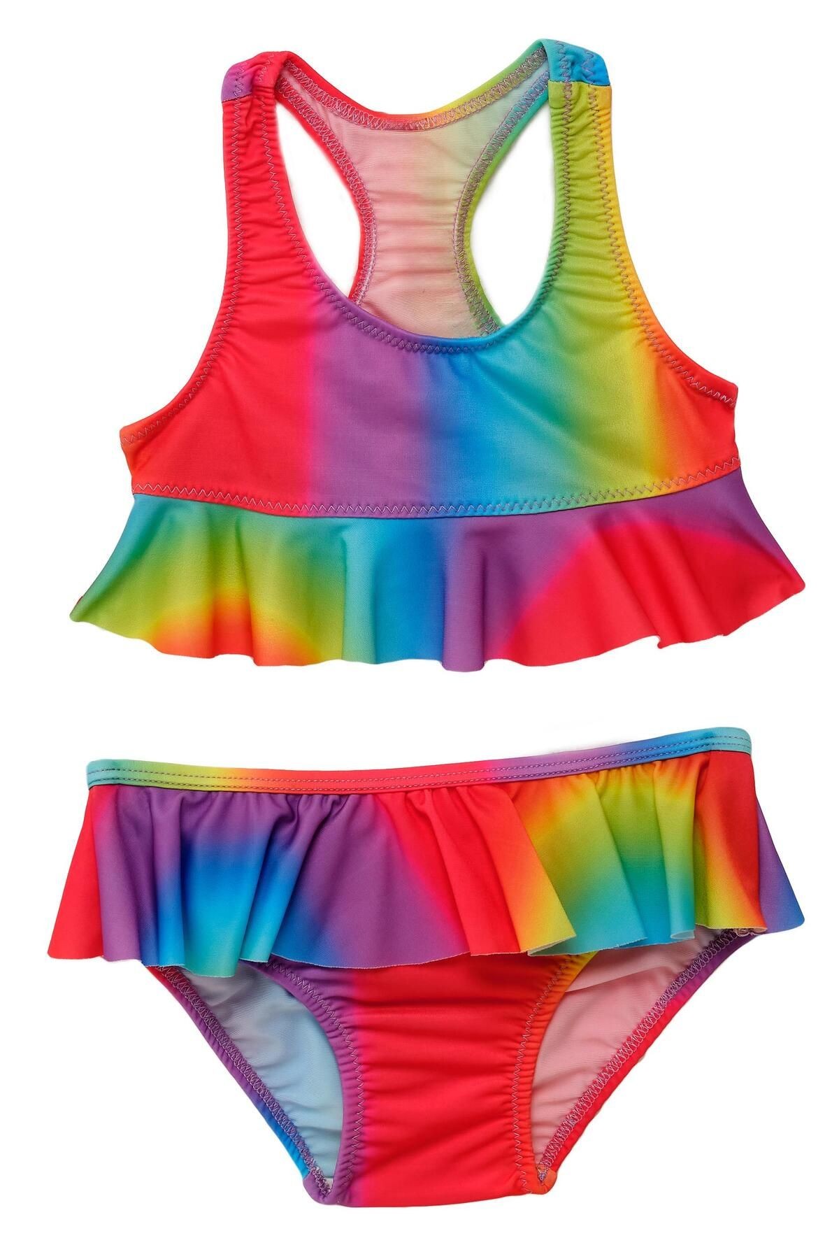 Hobart Kız Bbek Fırfır Detaylı Bikini 5104