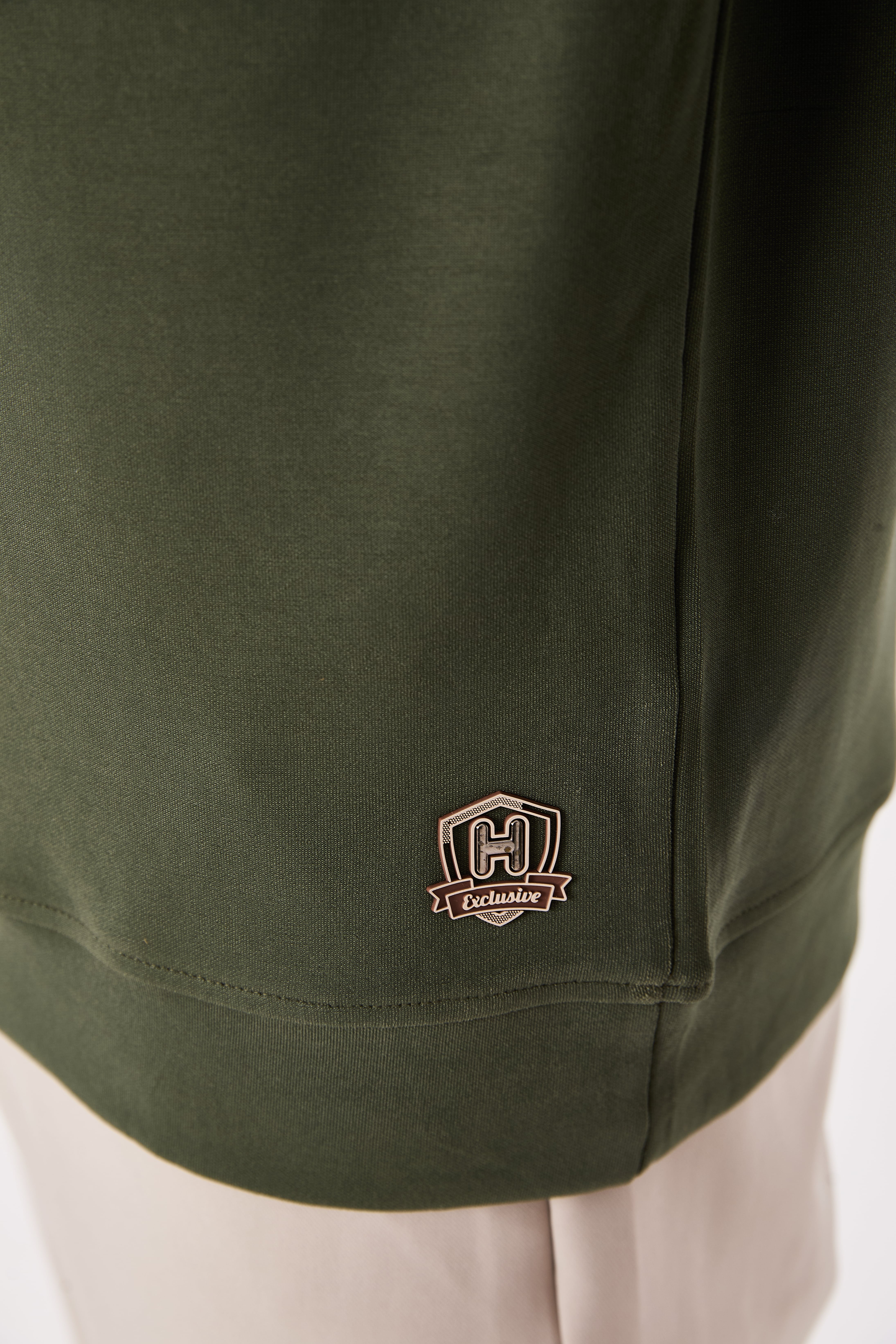 Rahat/Normal Kesim Yumuşak Modal Karışımlı Erkek Sweatshirt - R2636