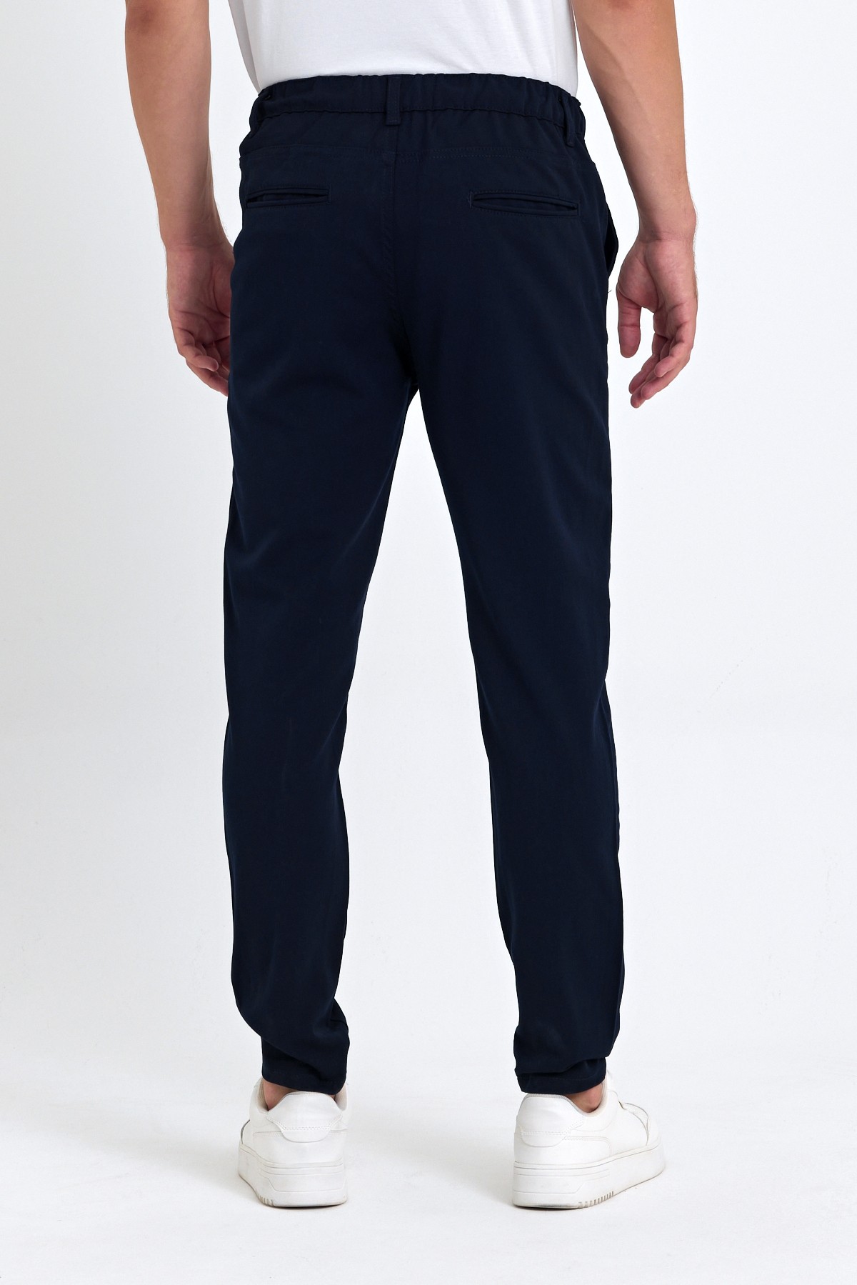 Mevsimlik Örme Kumaş Beli Lastikli Erkek Chino Pantolon