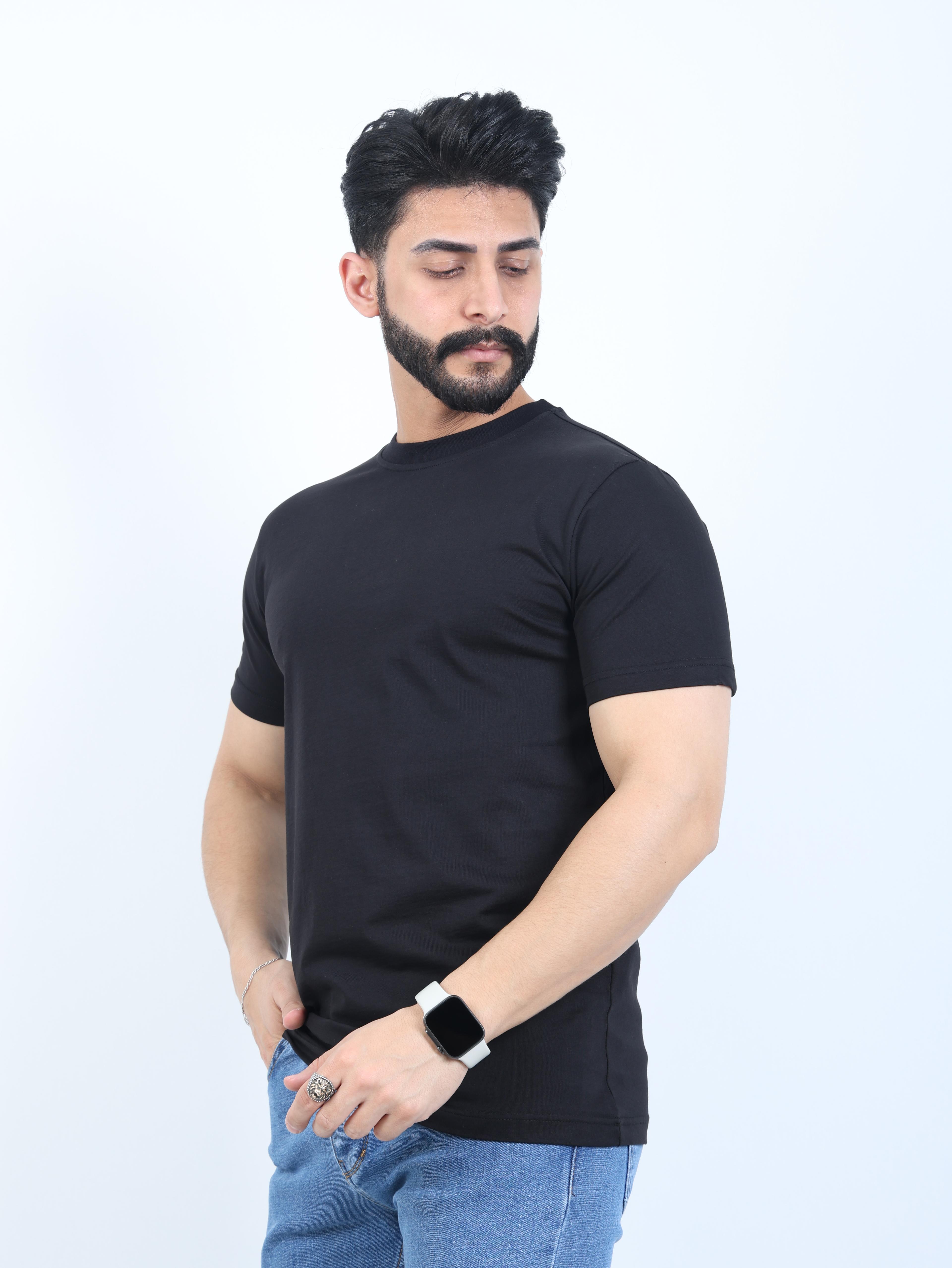 Erkek Relaxed Fit Bisiklet Yaka Basic Tişört
