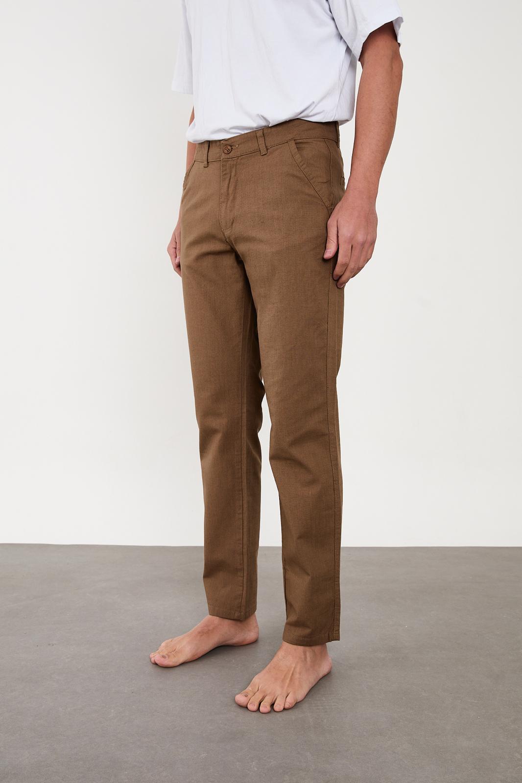 Erkek Keten Pantolon
